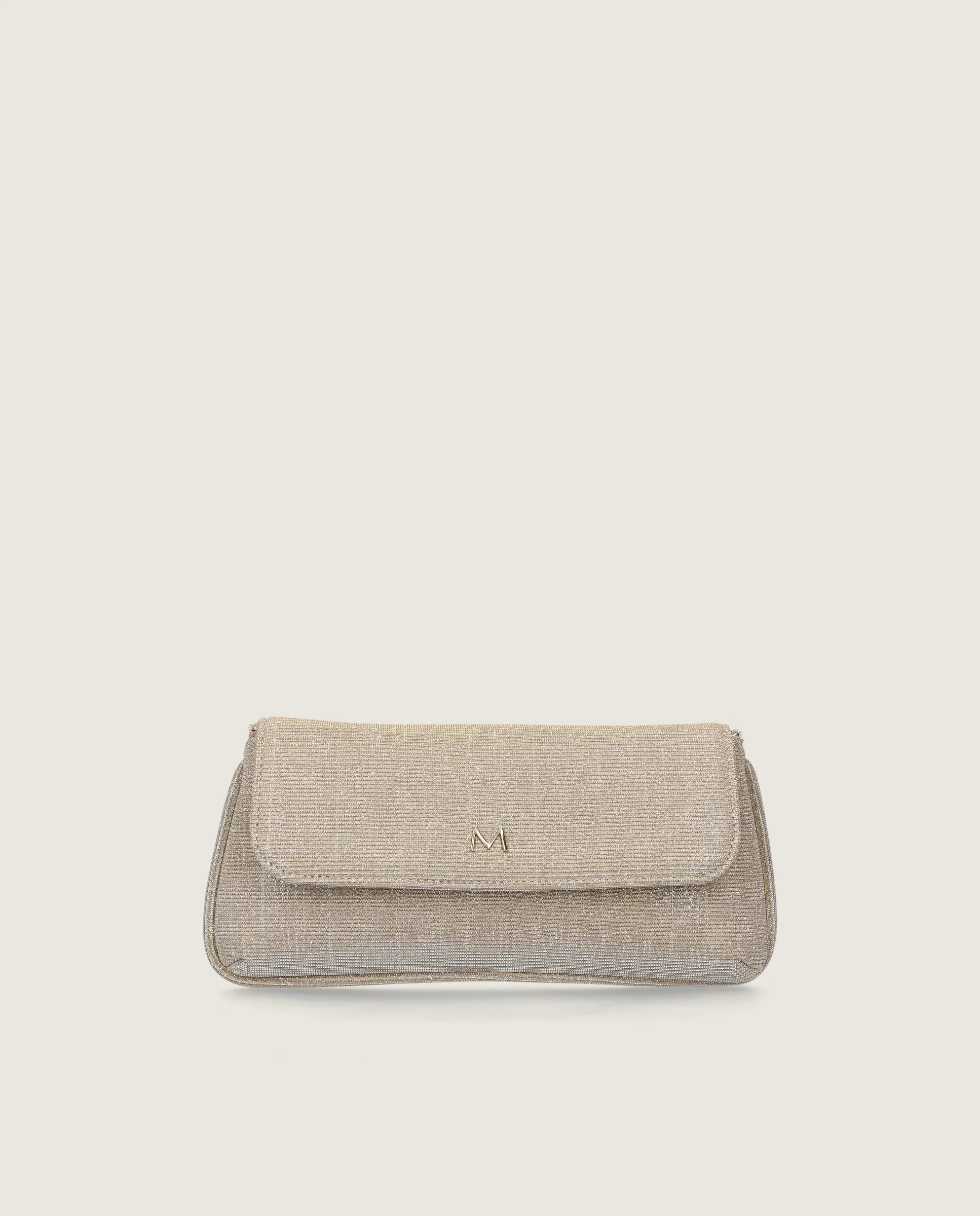 Bolsos Bags Plateados Tejidos metalizados