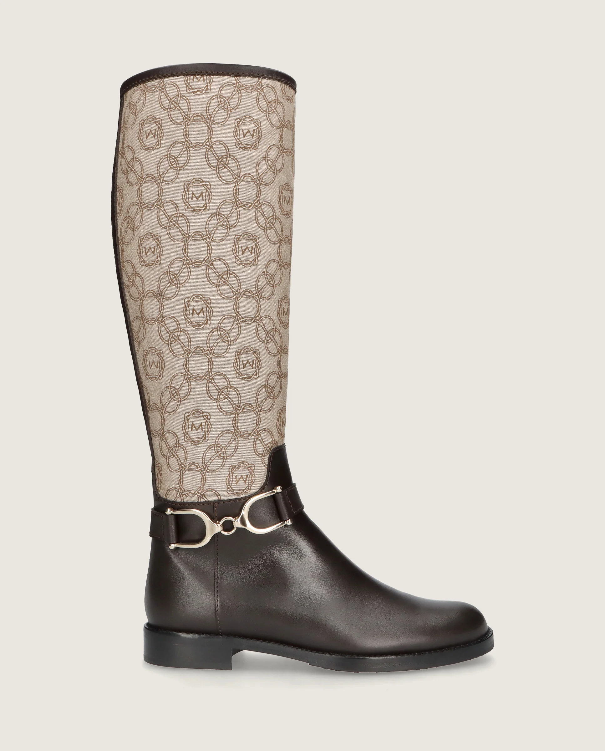 Botas Napoli Marrones Tejidos - Image 3