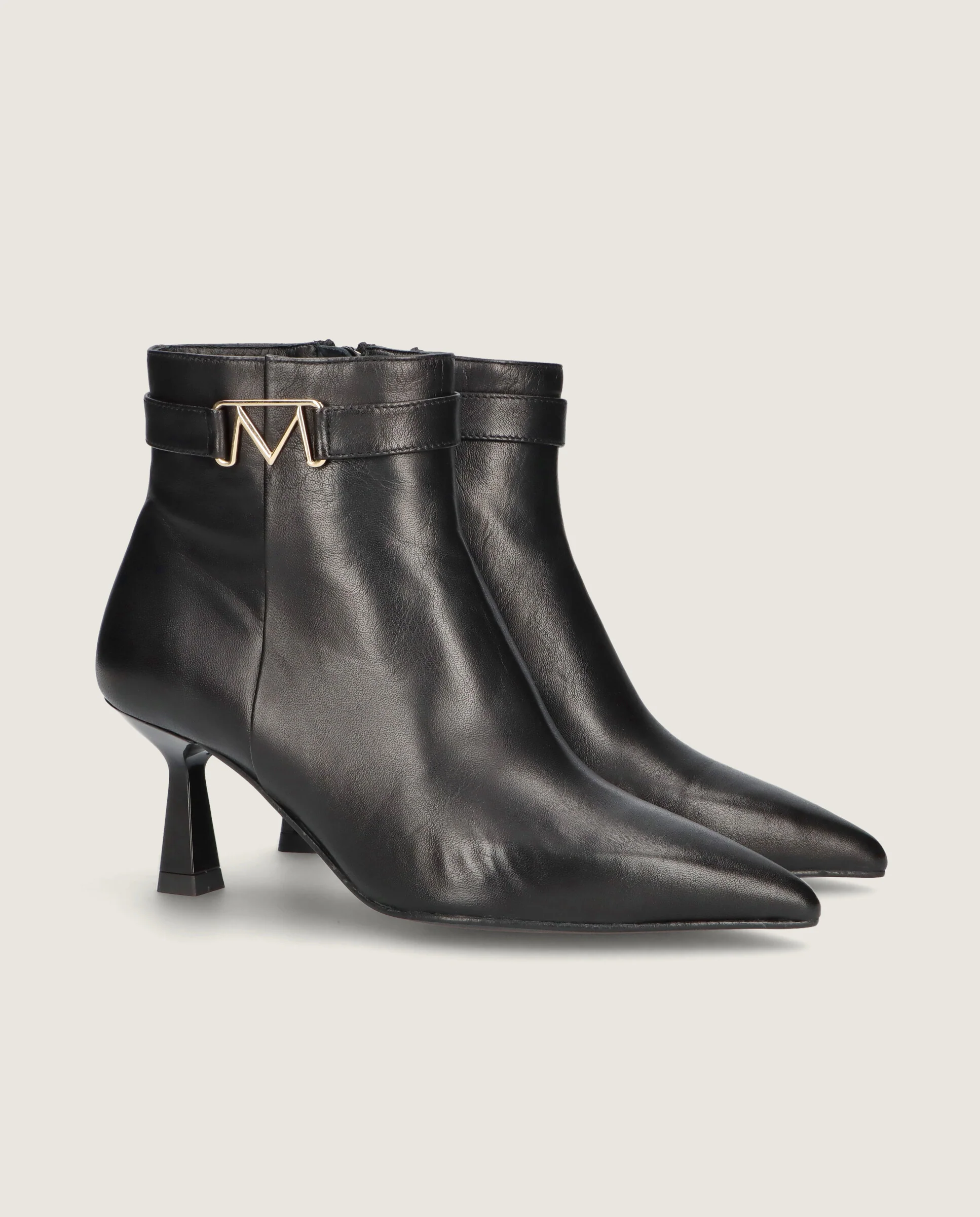 Botines Aretha Negros Piel