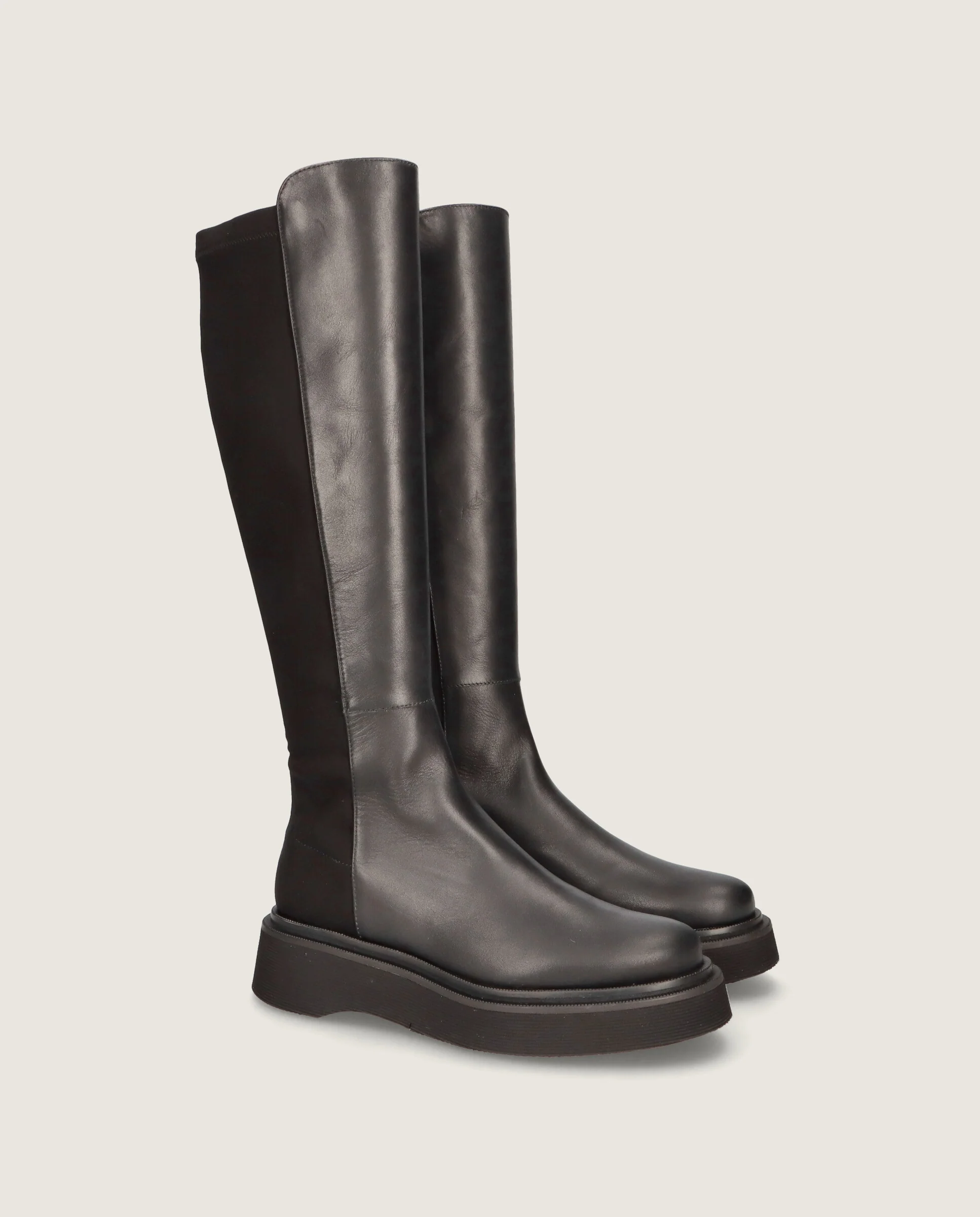 Botines Catherine Negros Tejidos