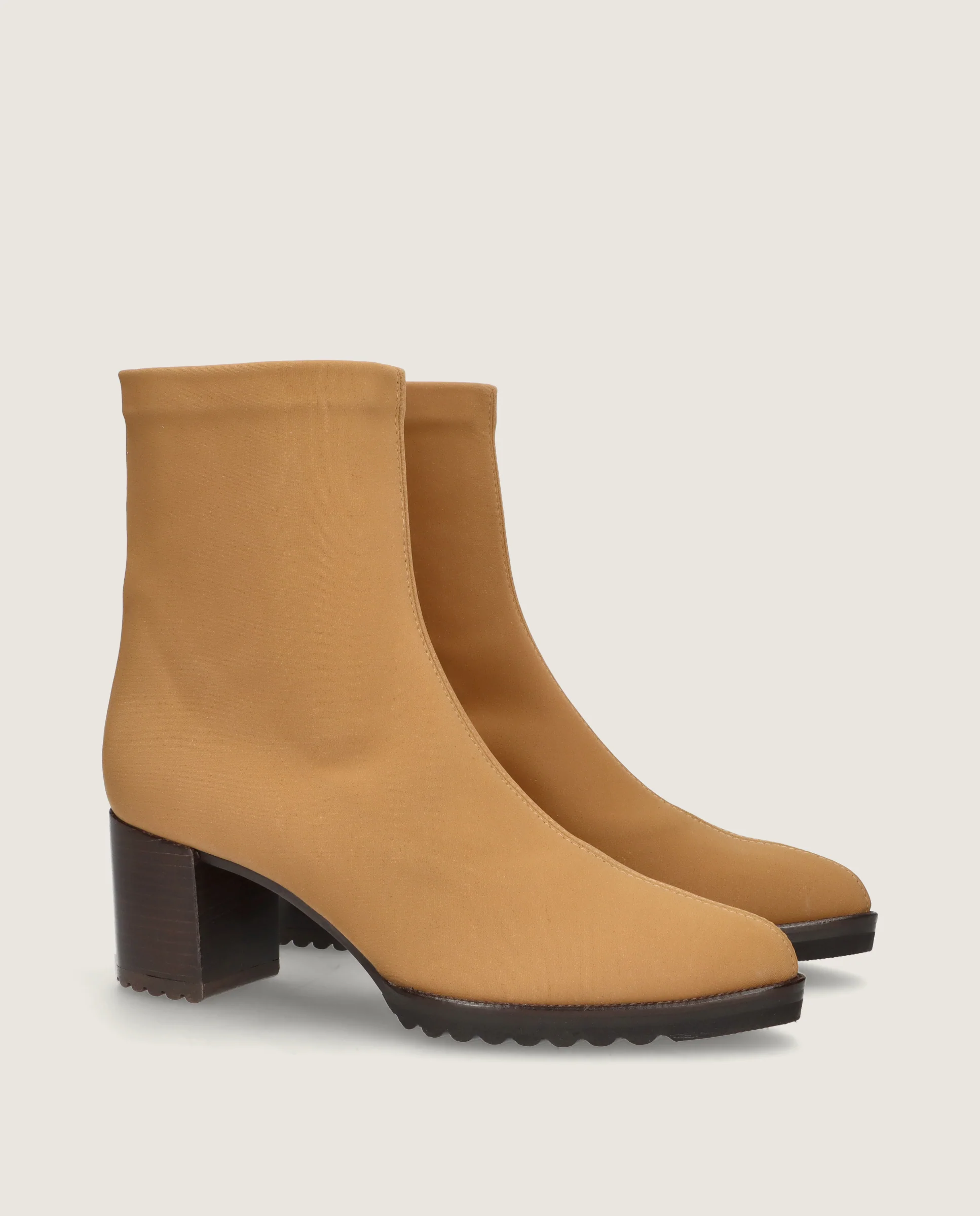Botines Cindy Beiges Tejidos