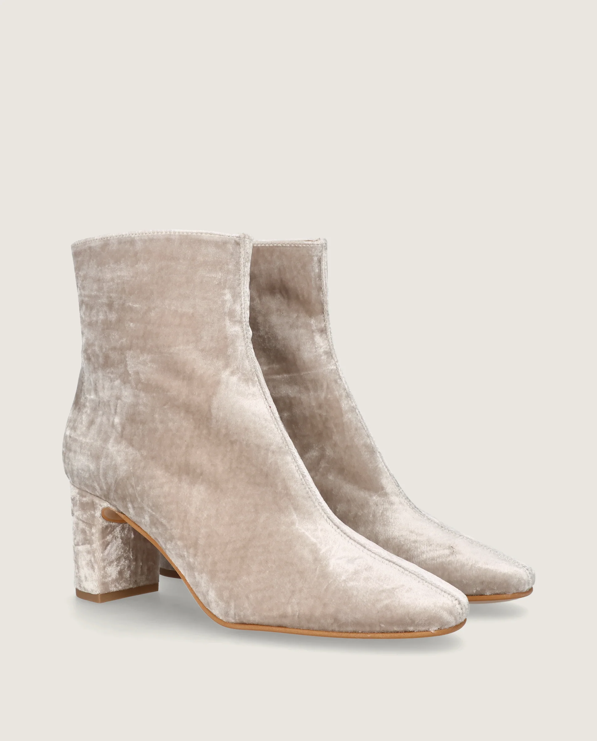 Botines Freja Beiges Tejidos