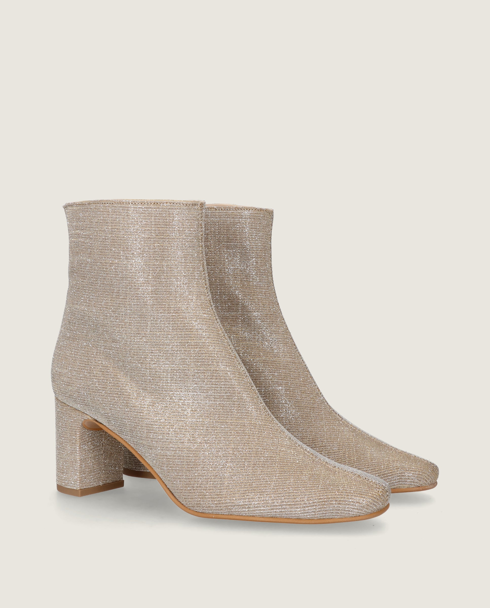 Botines Freja Dorados Tejidos