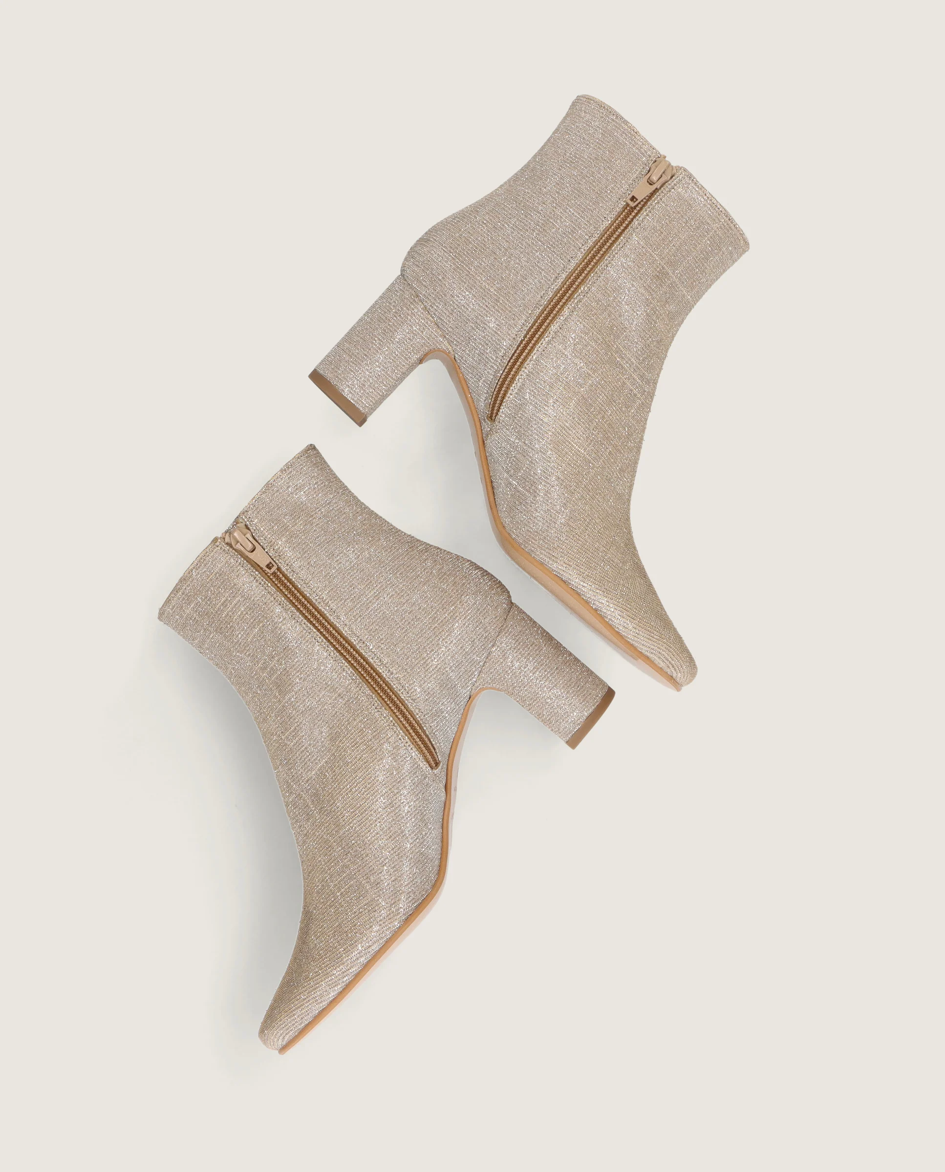Botines Freja Dorados Tejidos - Image 4