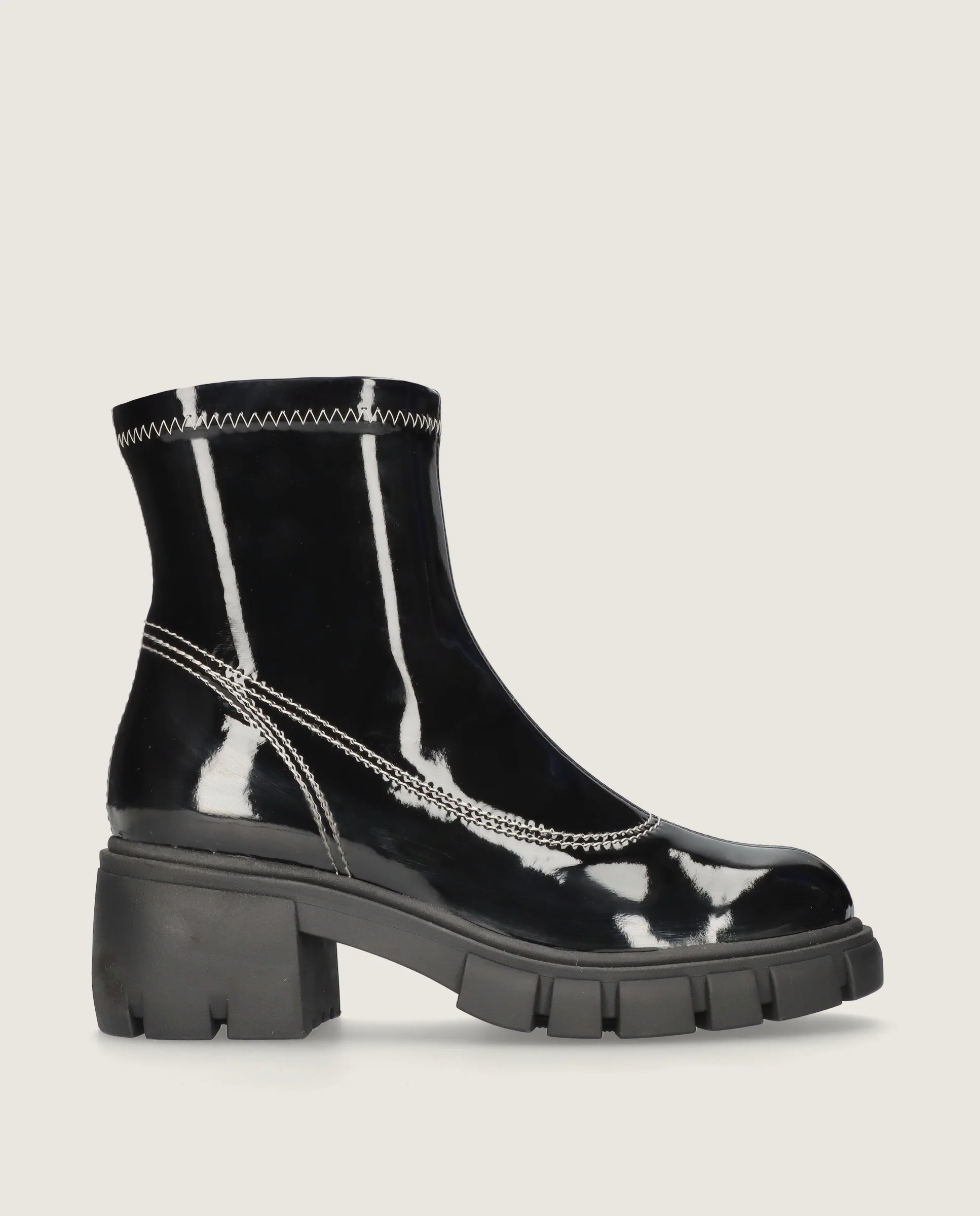 Botines June Negros Tejidos - Image 3