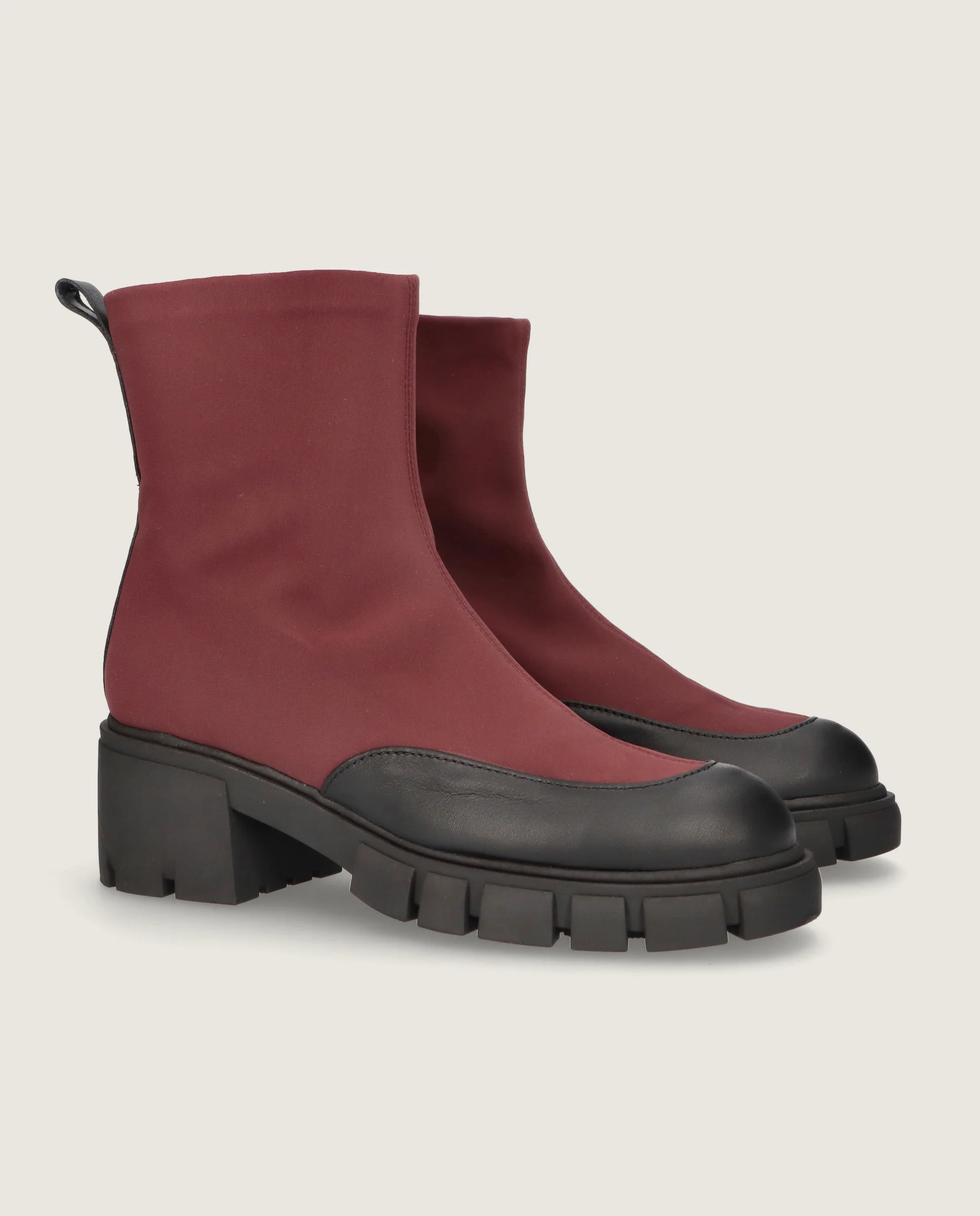 Botines June Rojos Tejidos