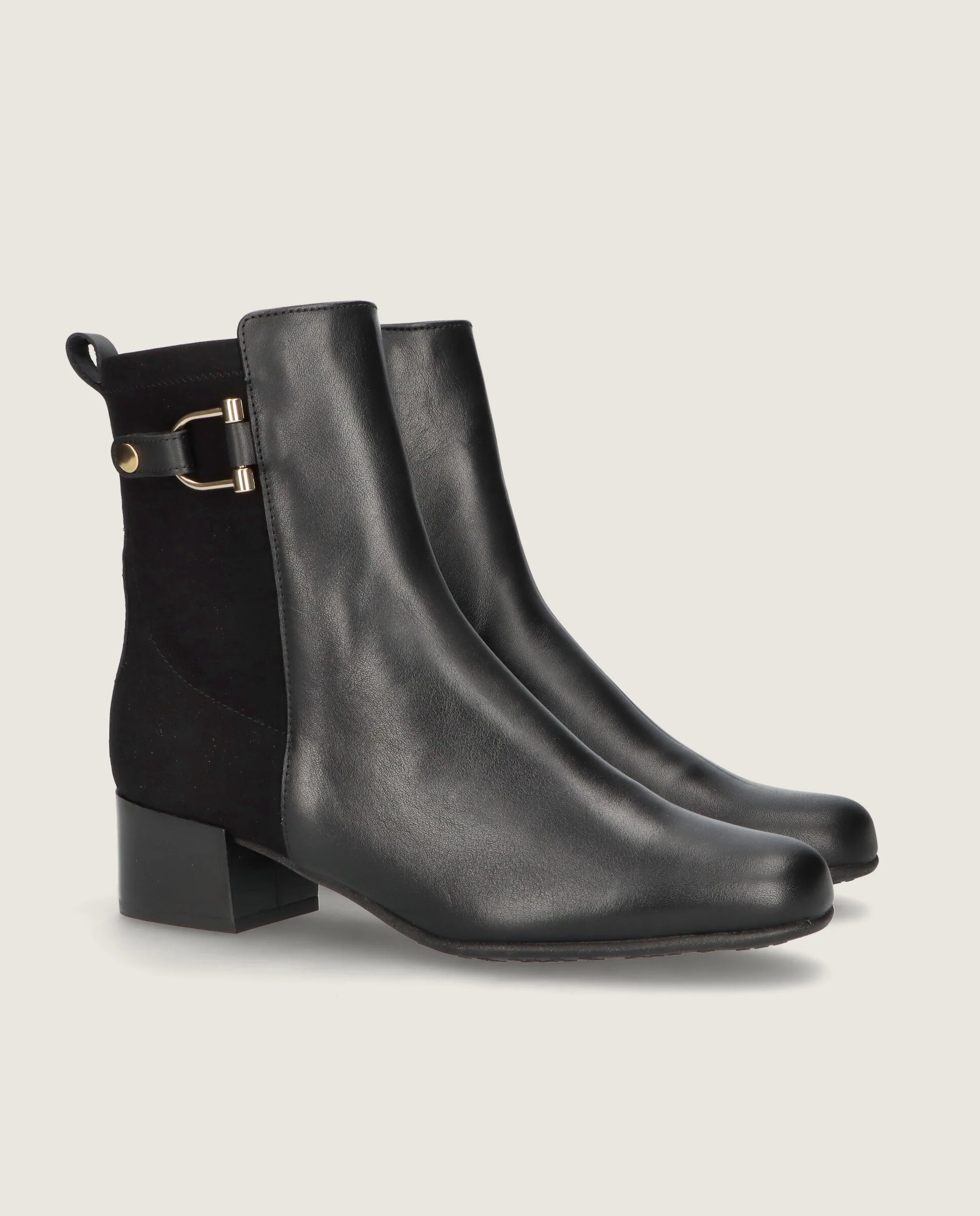 Botines Milan Negros Tejidos