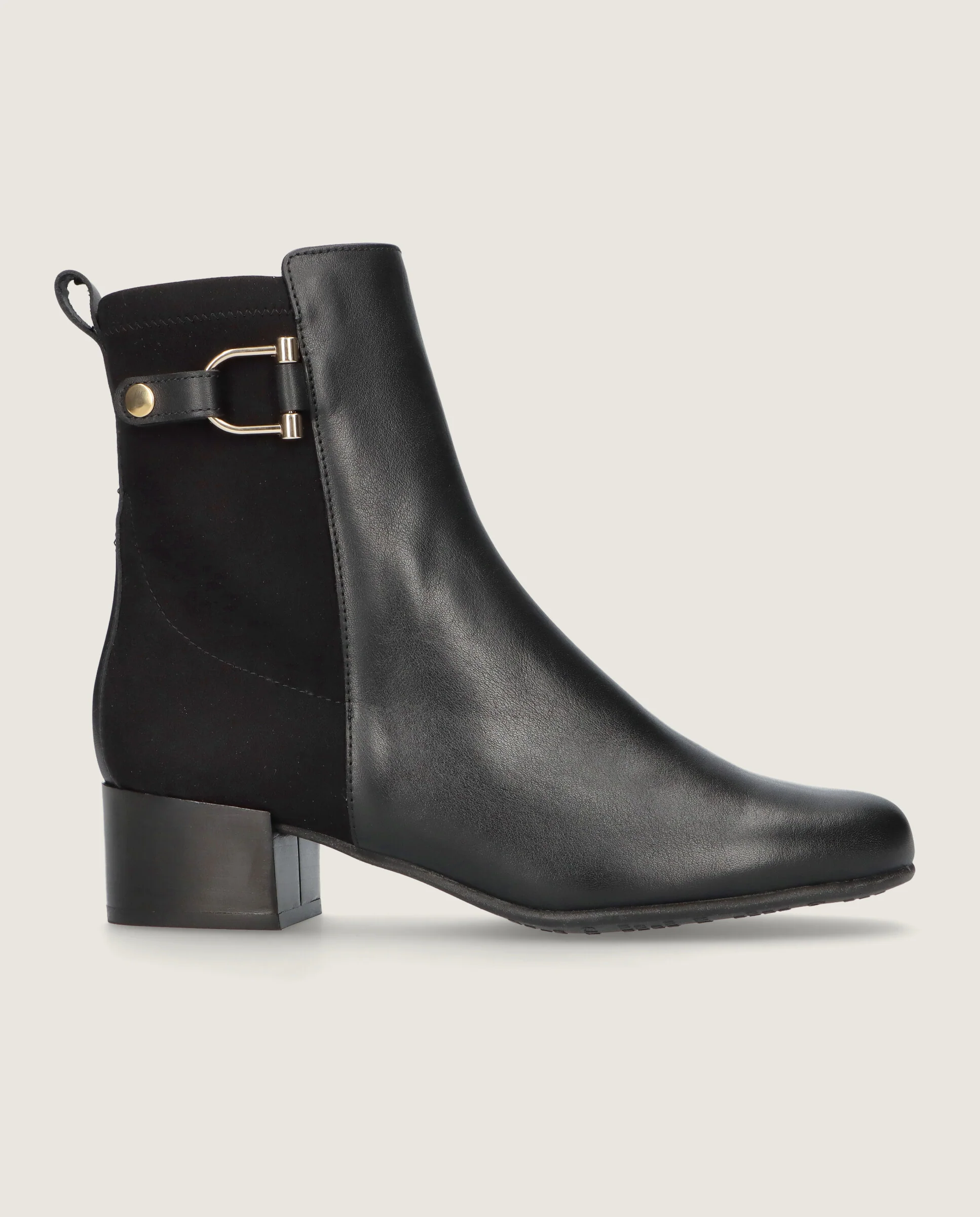 Botines Milan Negros Tejidos - Image 3