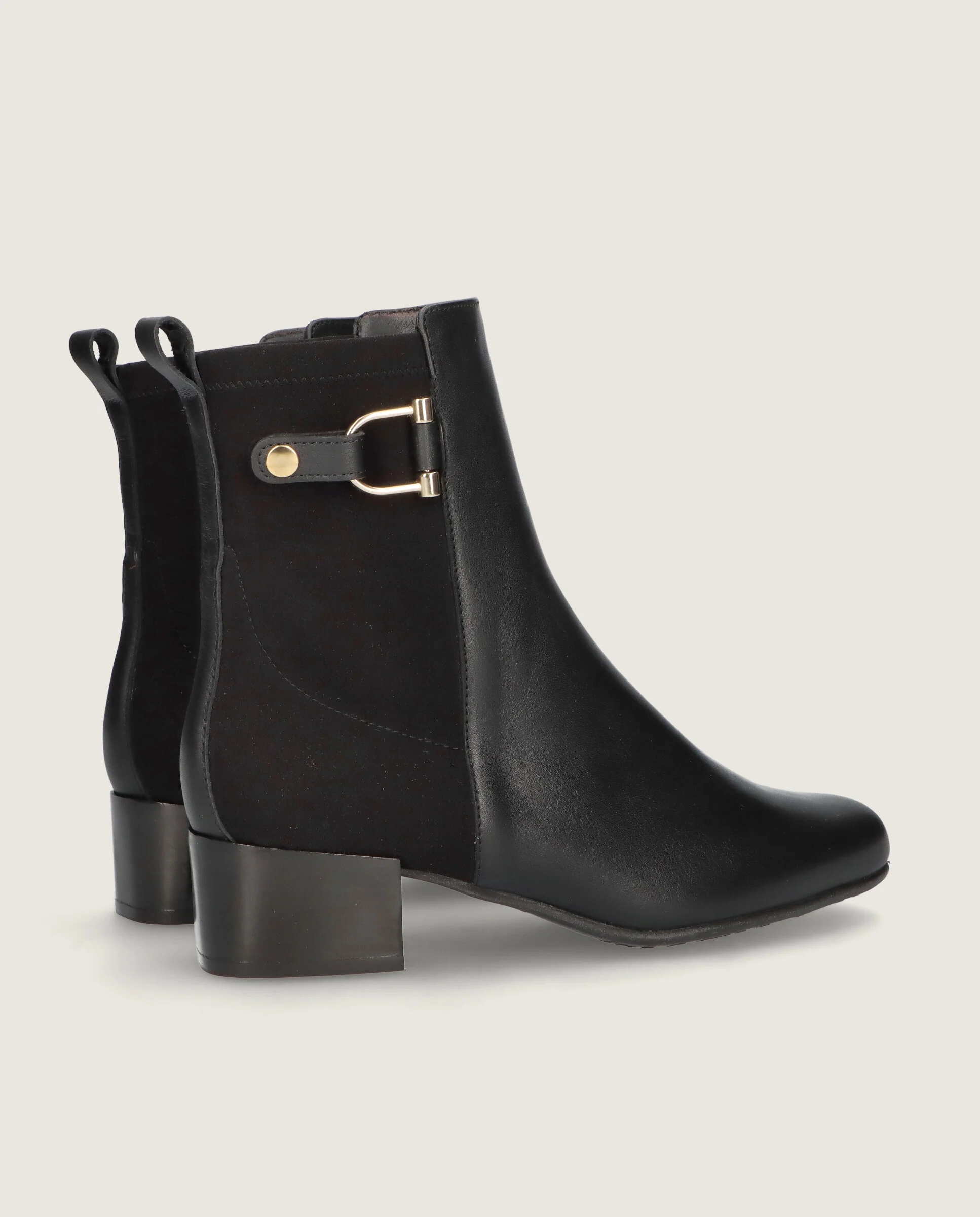 Botines Milan Negros Tejidos - Image 4