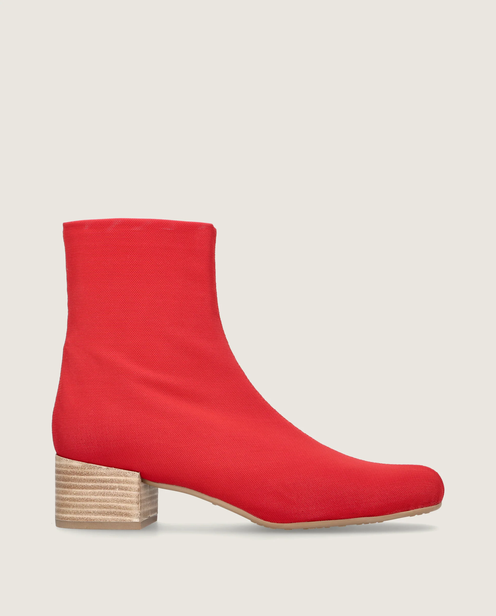 Botines Milan Rojos Tejidos - Image 3