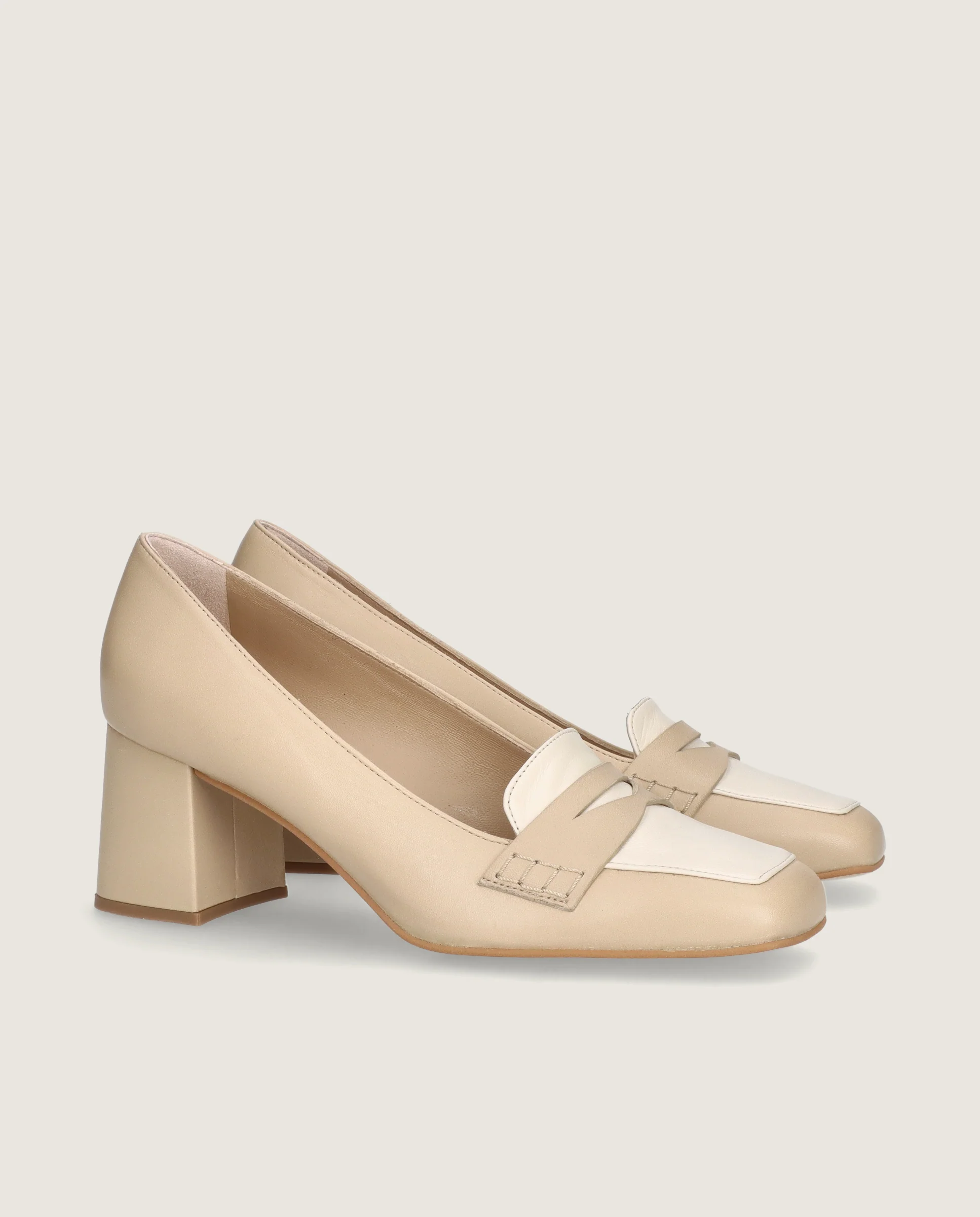 Loafers Anuk Beiges Piel