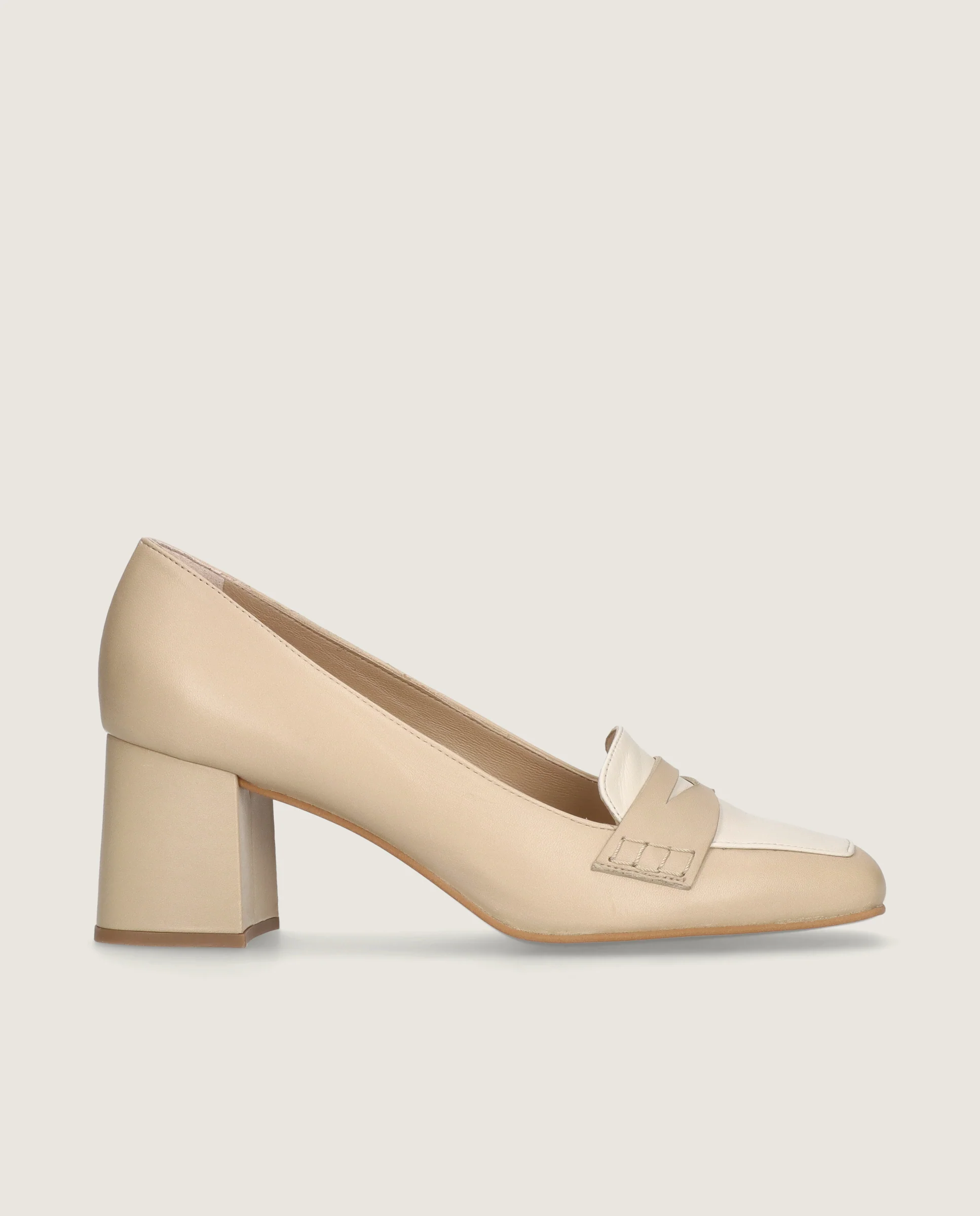 Loafers Anuk Beiges Piel - Image 3