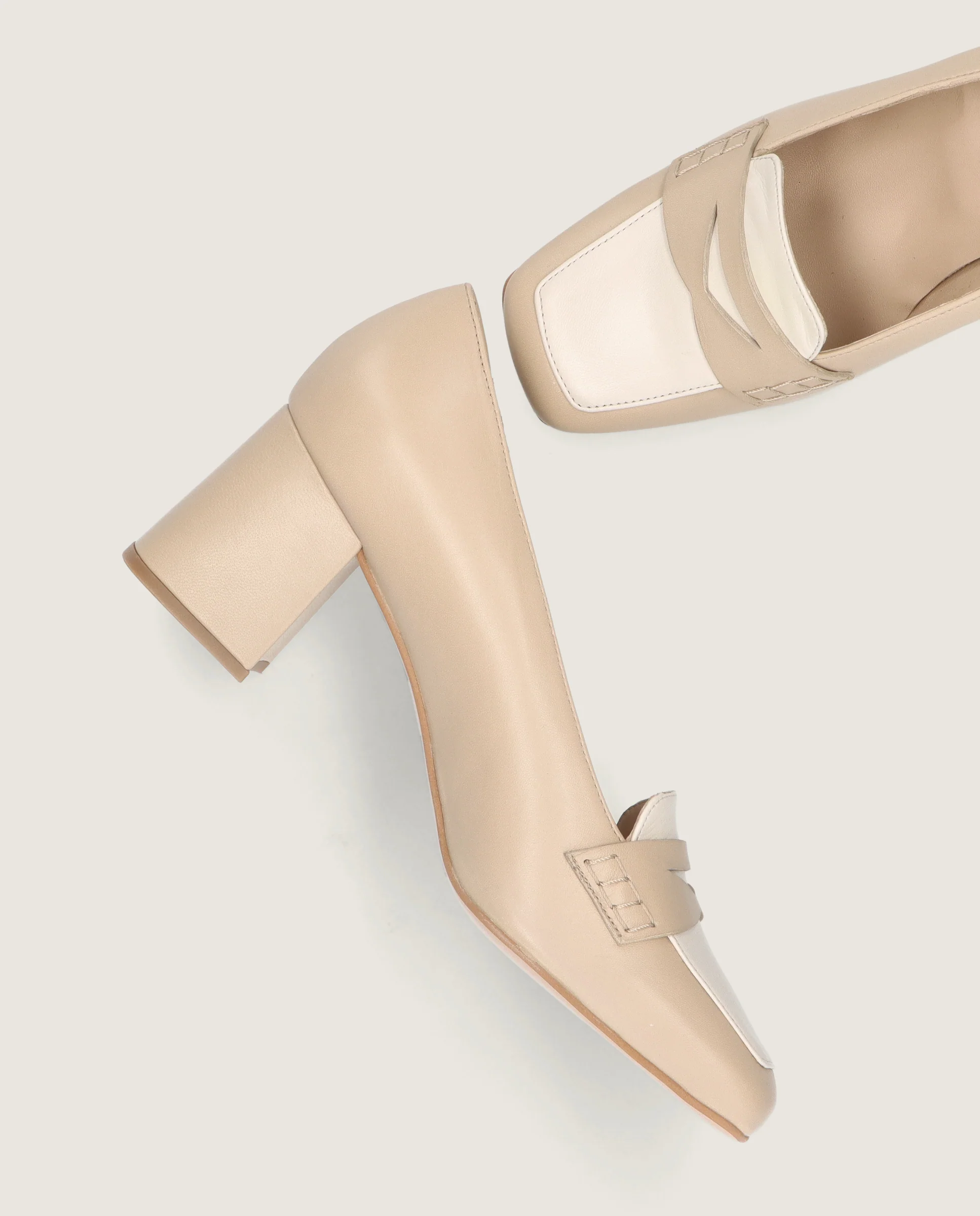 Loafers Anuk Beiges Piel - Image 4
