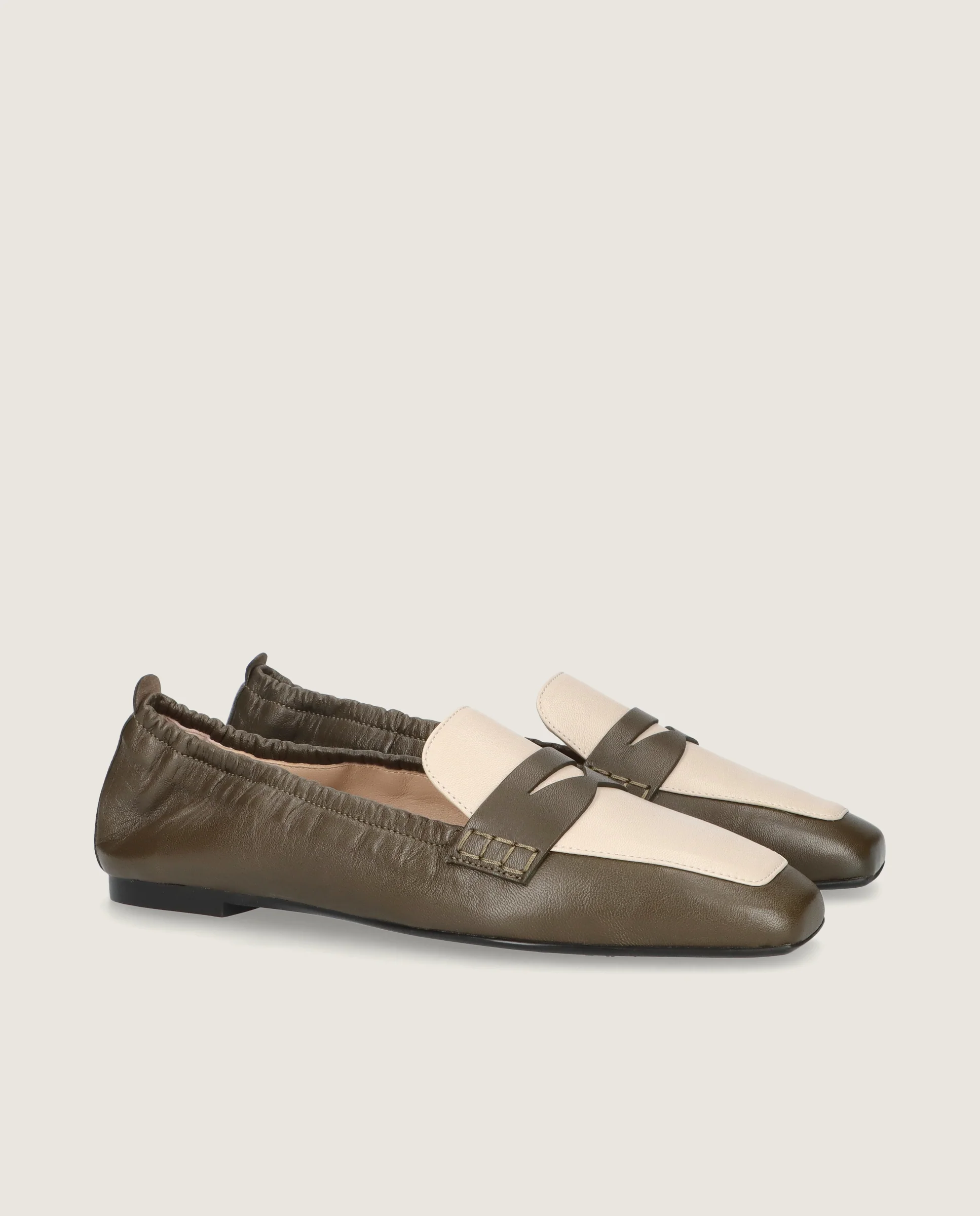 Loafers Camille Verdes Piel