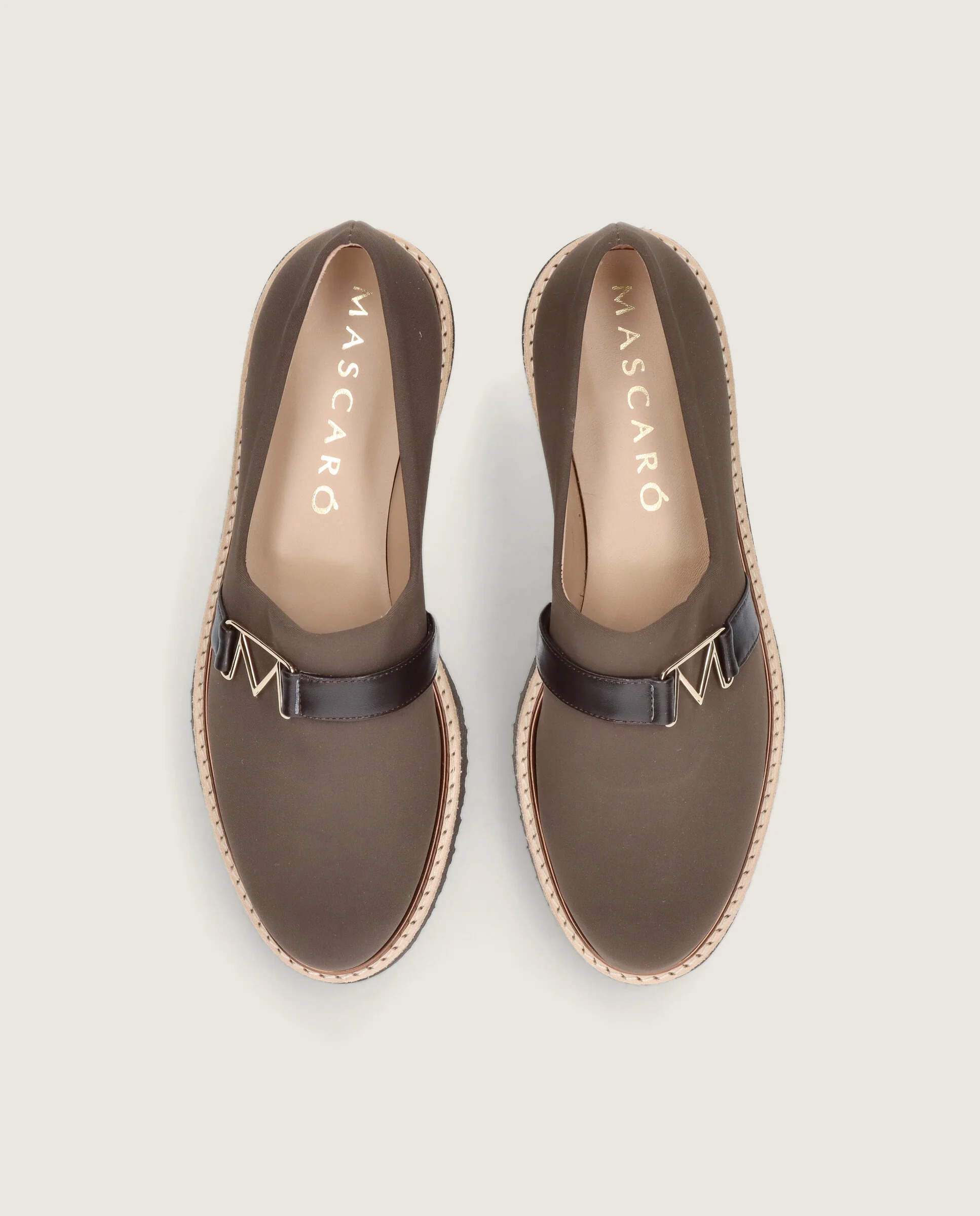 Loafers Charlize Marrones Tejidos - Image 2