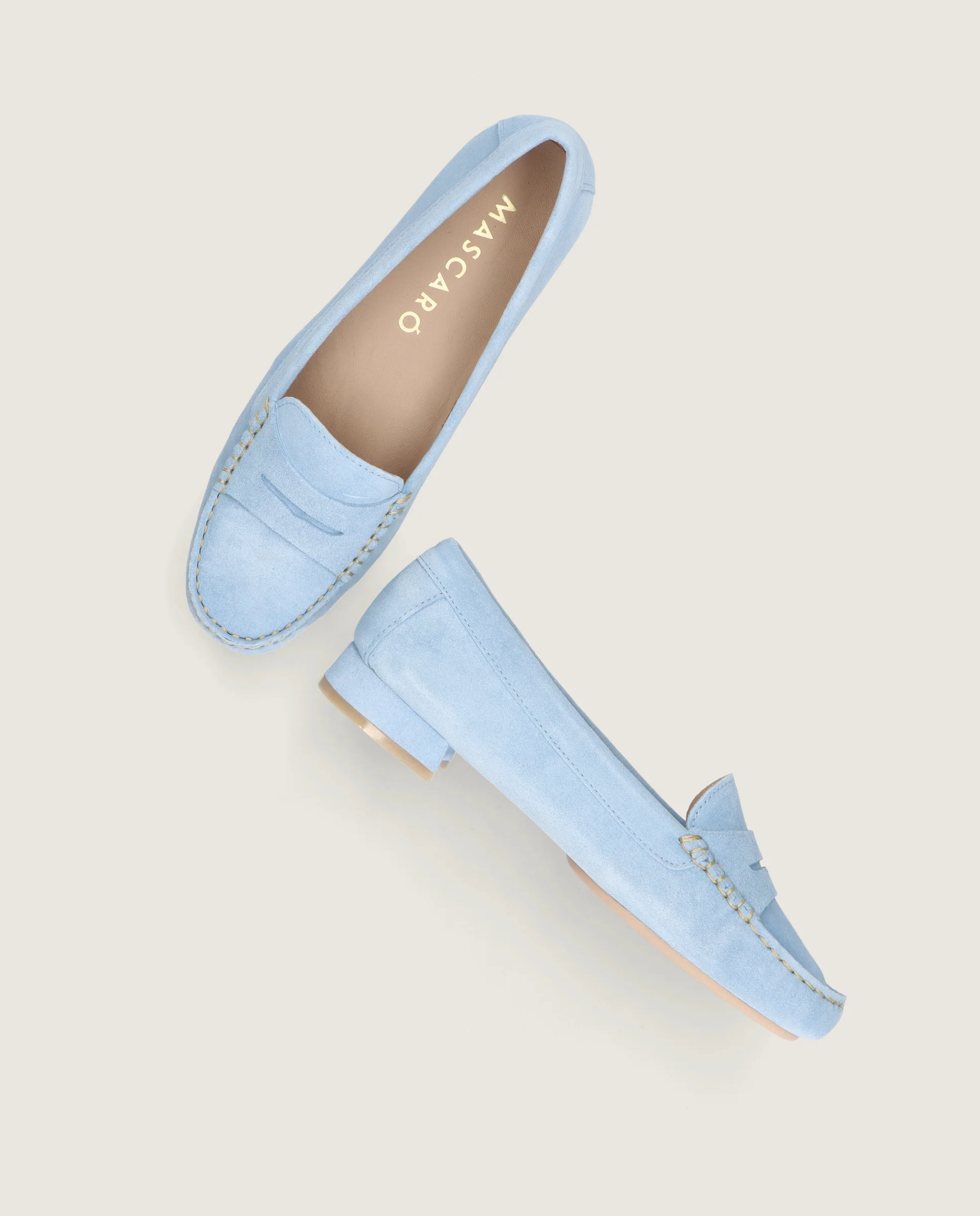 Mocasines Henrietta Azules Ante - Image 4