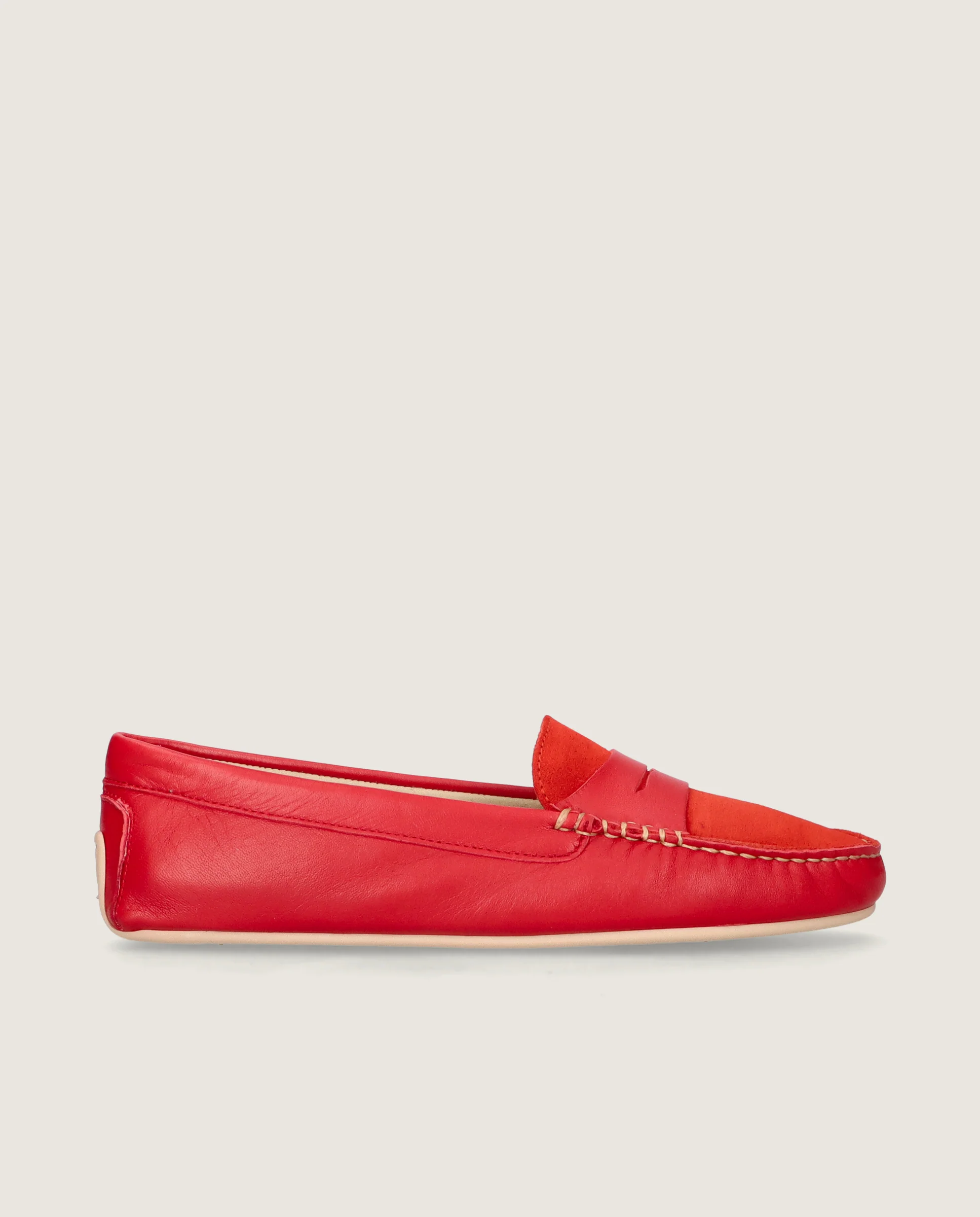 Mocasines Josephine Rojos Piel - Image 3