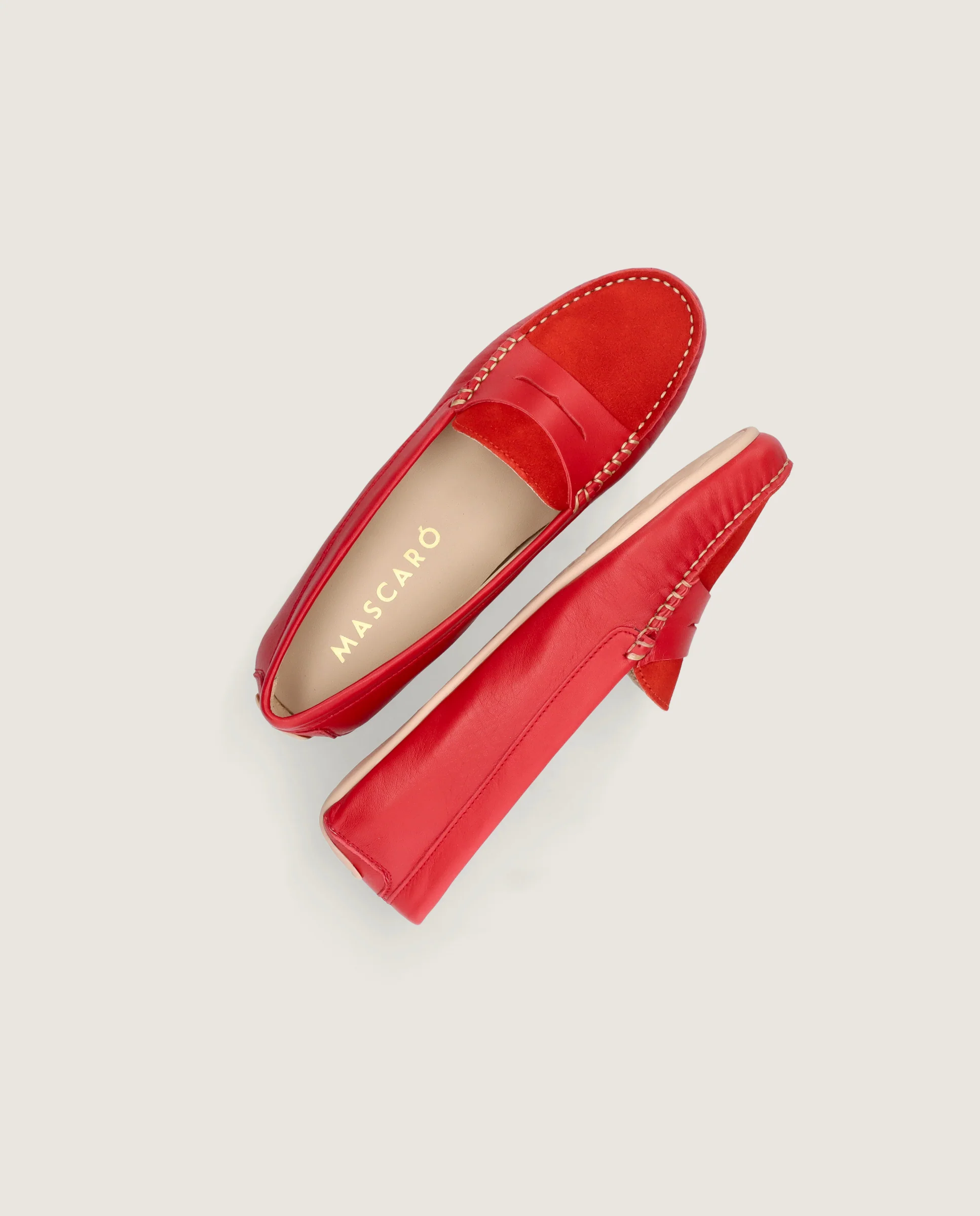 Mocasines Josephine Rojos Piel - Image 4