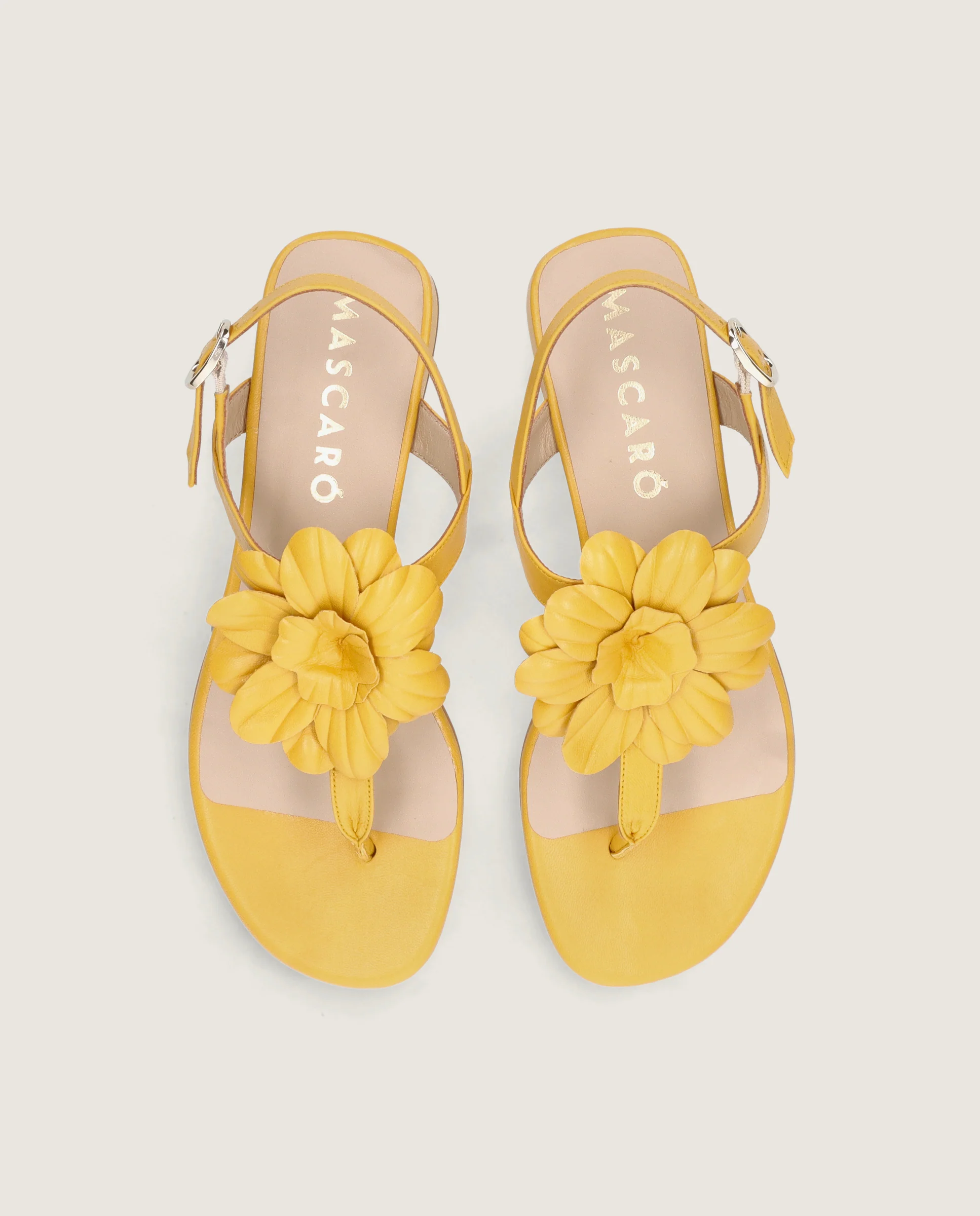Sandalias Amelie Amarillos Piel - Image 2