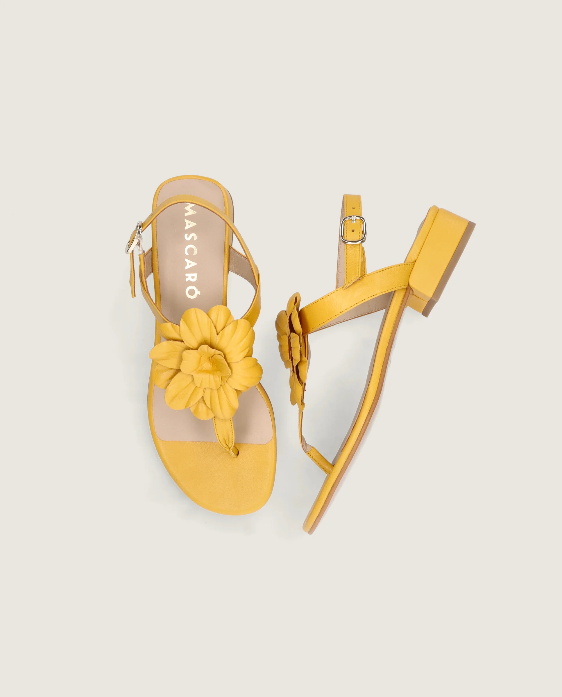 Sandalias Amelie Amarillos Piel - Image 4