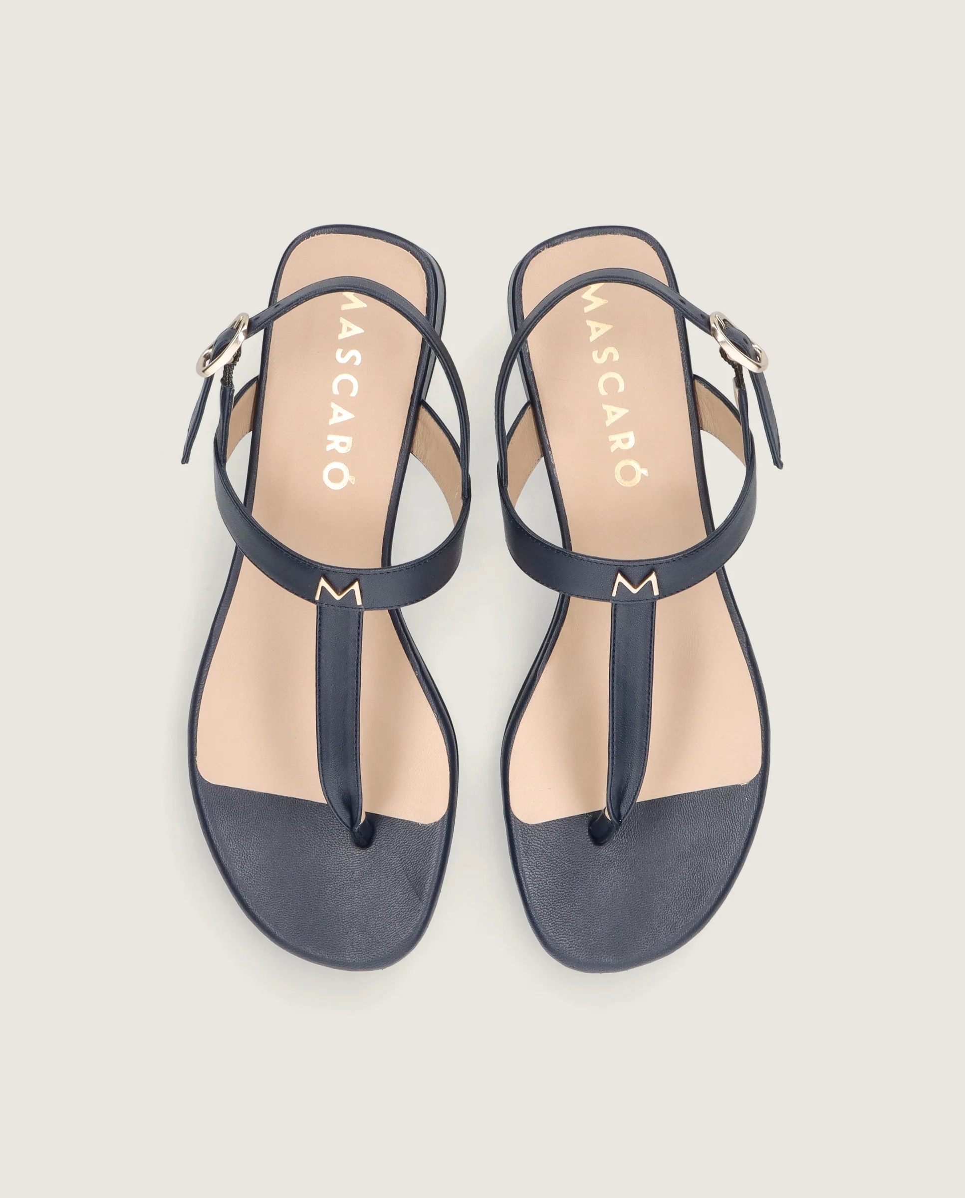 Sandalias Amelie Azules Piel - Image 2