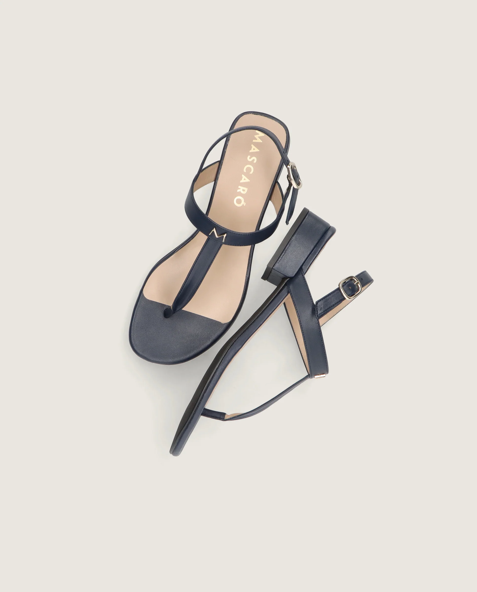 Sandalias Amelie Azules Piel - Image 5