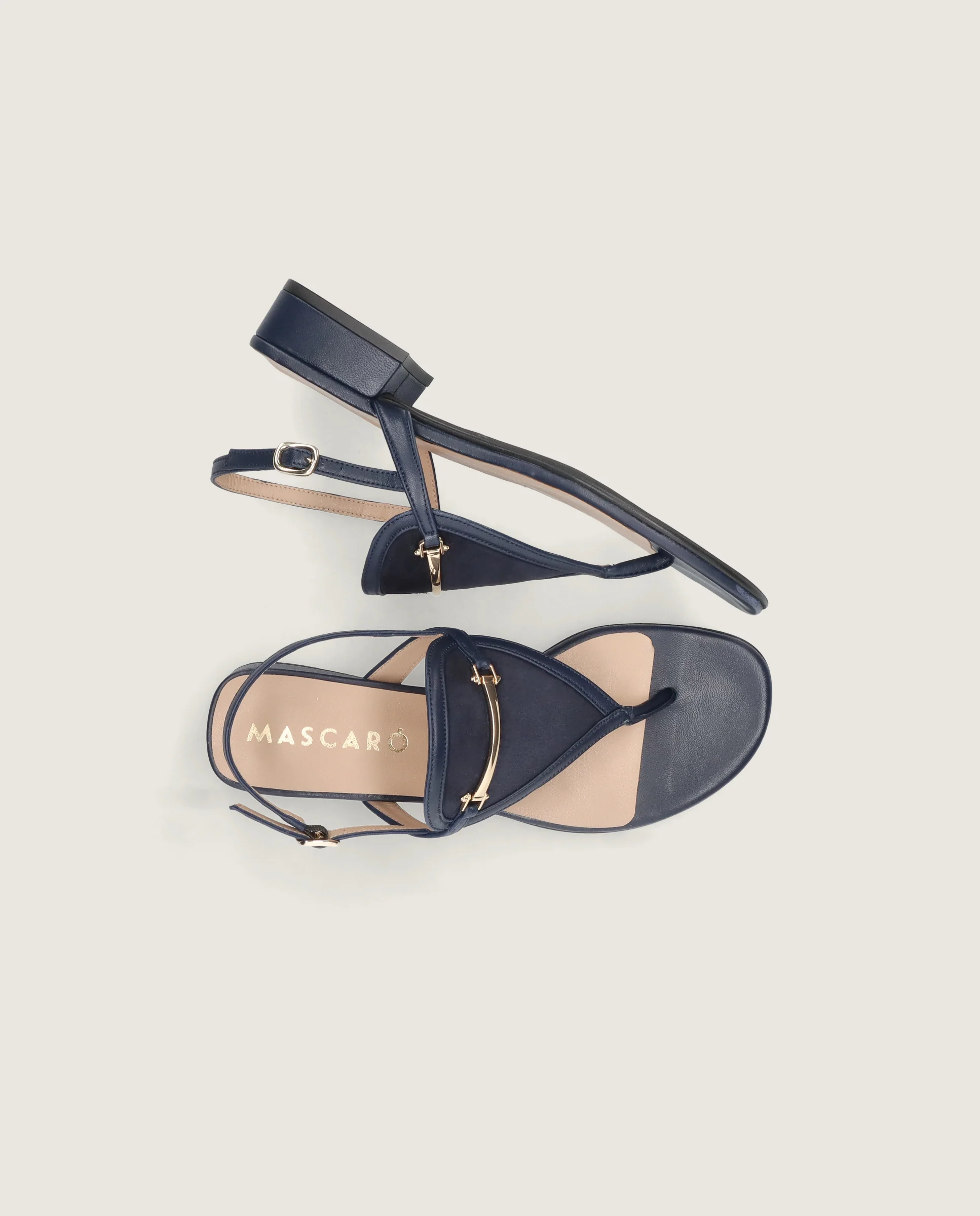 Sandalias Amelie Azules Piel - Image 4