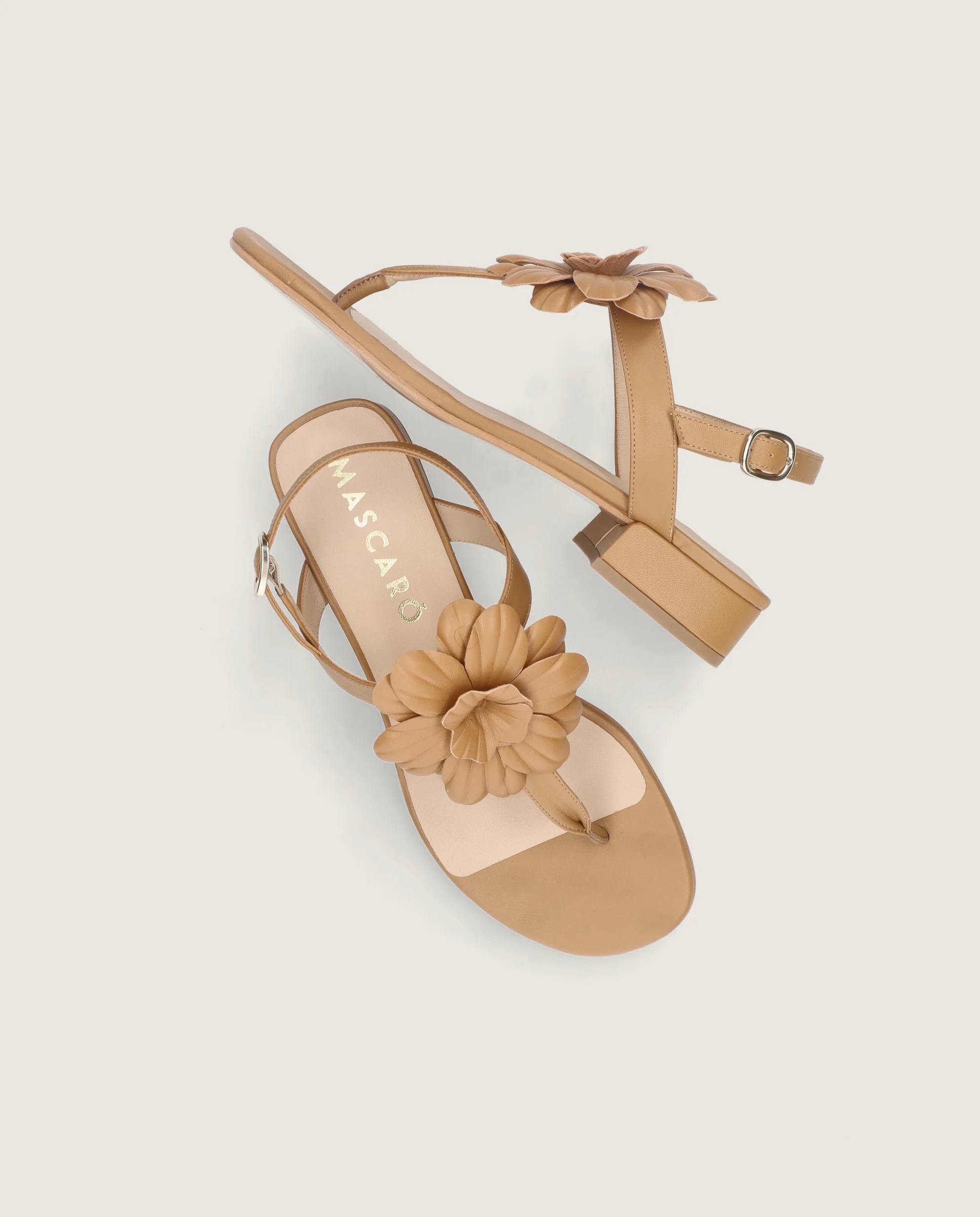 Sandalias Amelie Marrones Piel - Image 4