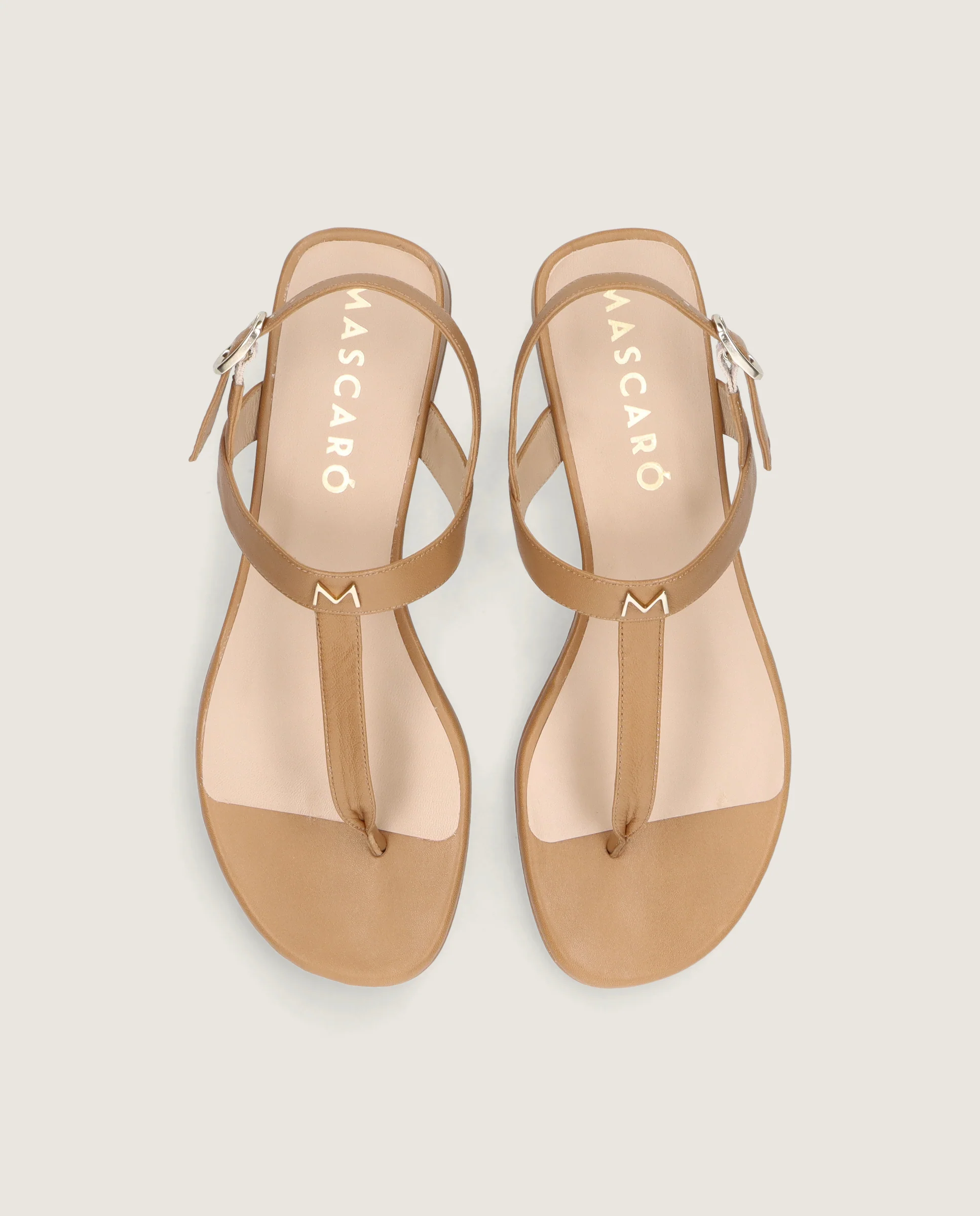 Sandalias Amelie Marrones Piel - Image 2