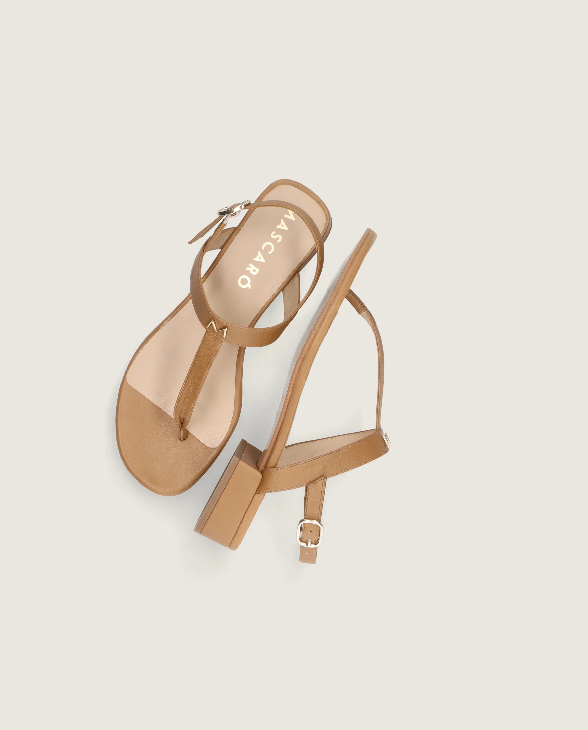 Sandalias Amelie Marrones Piel - Image 5