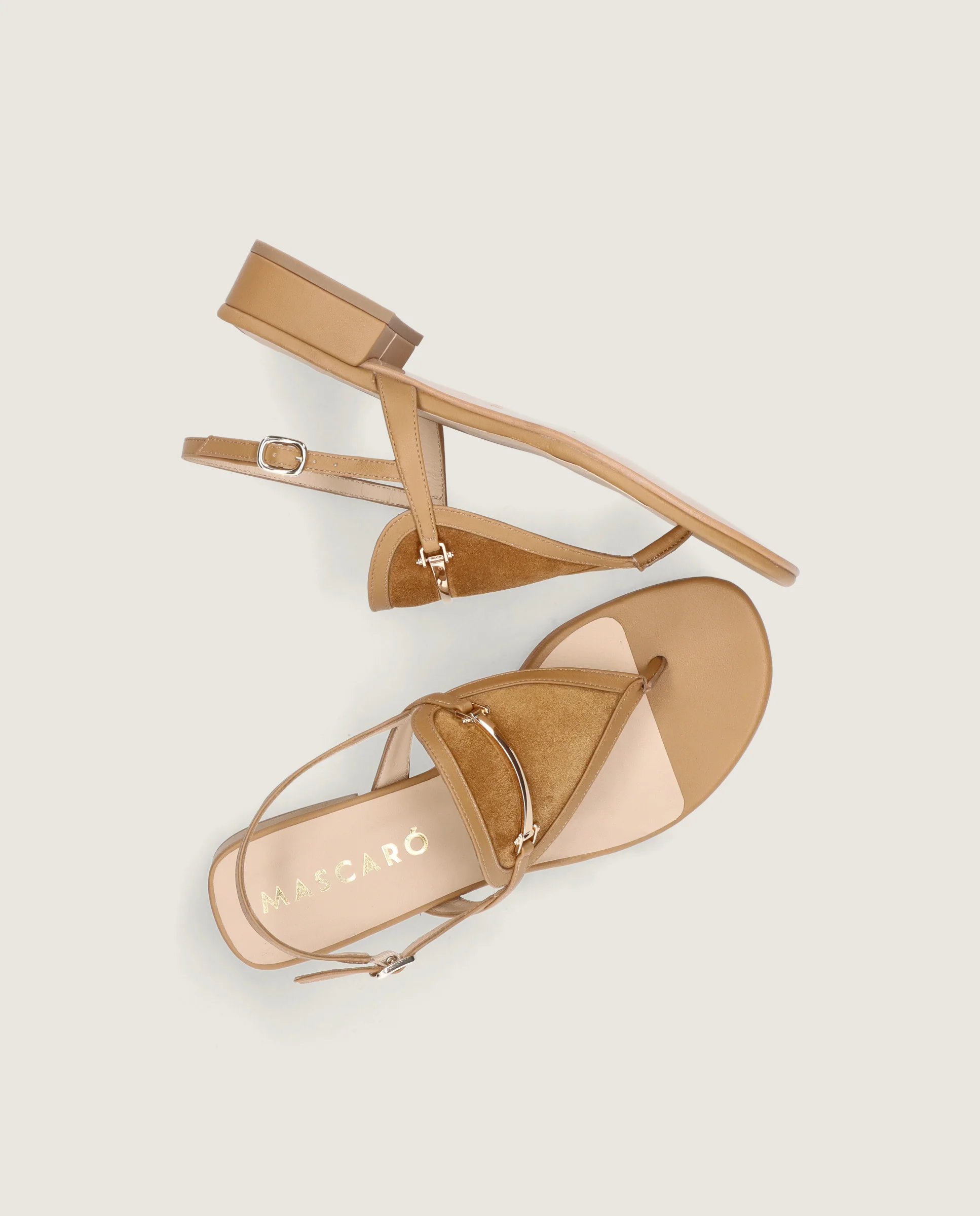 Sandalias Amelie Marrones Piel - Image 4