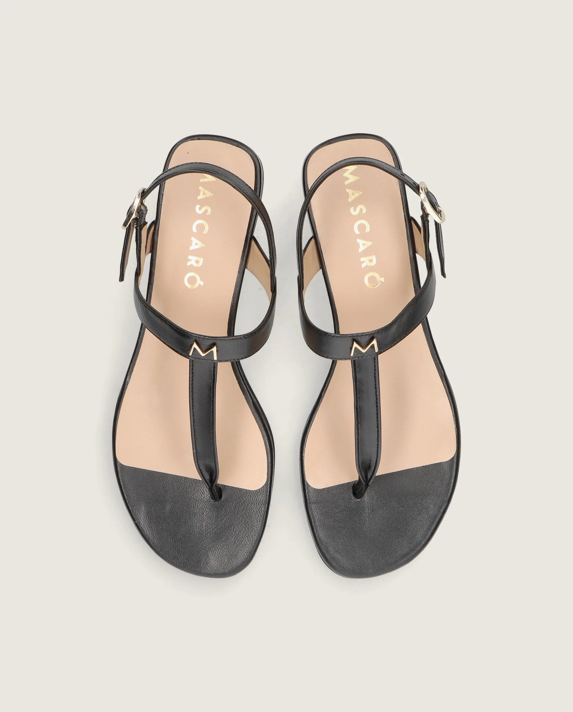 Sandalias Amelie Negros Piel - Image 2
