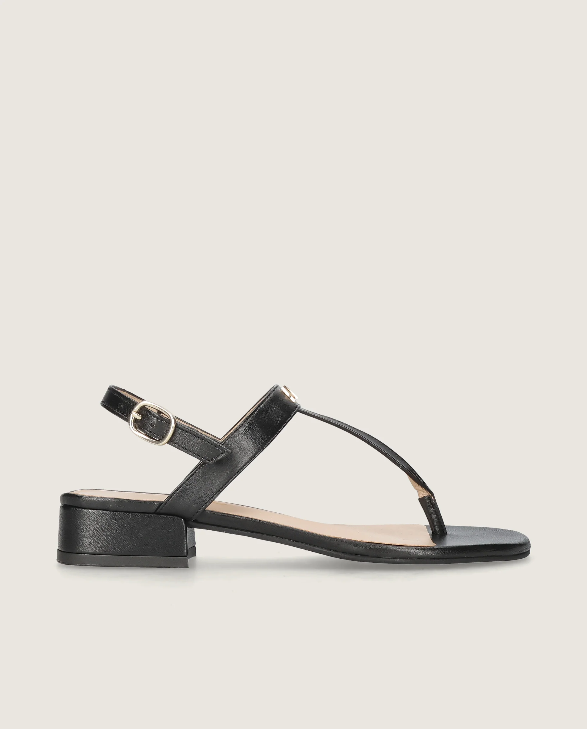 Sandalias Amelie Negros Piel - Image 3