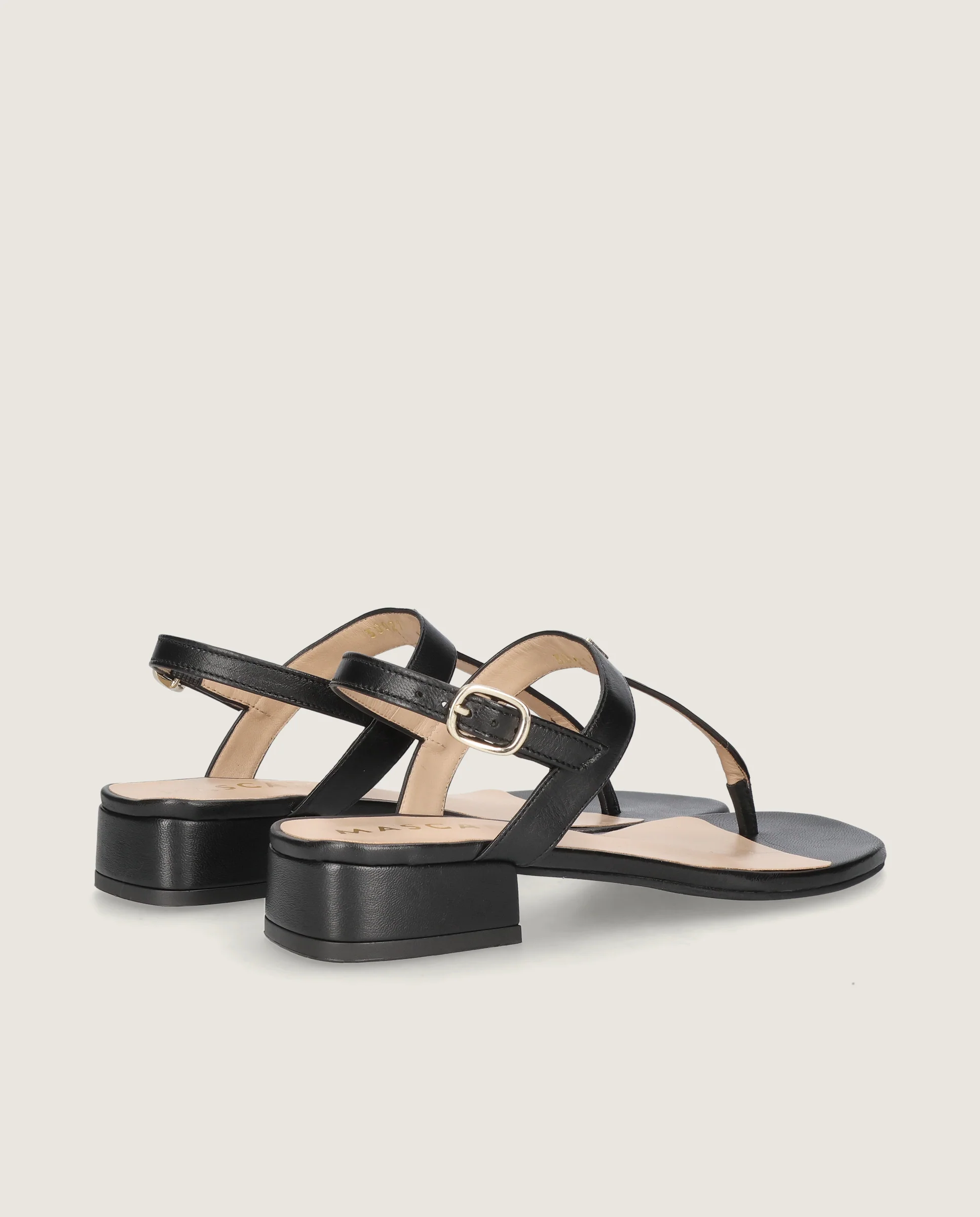 Sandalias Amelie Negros Piel - Image 4