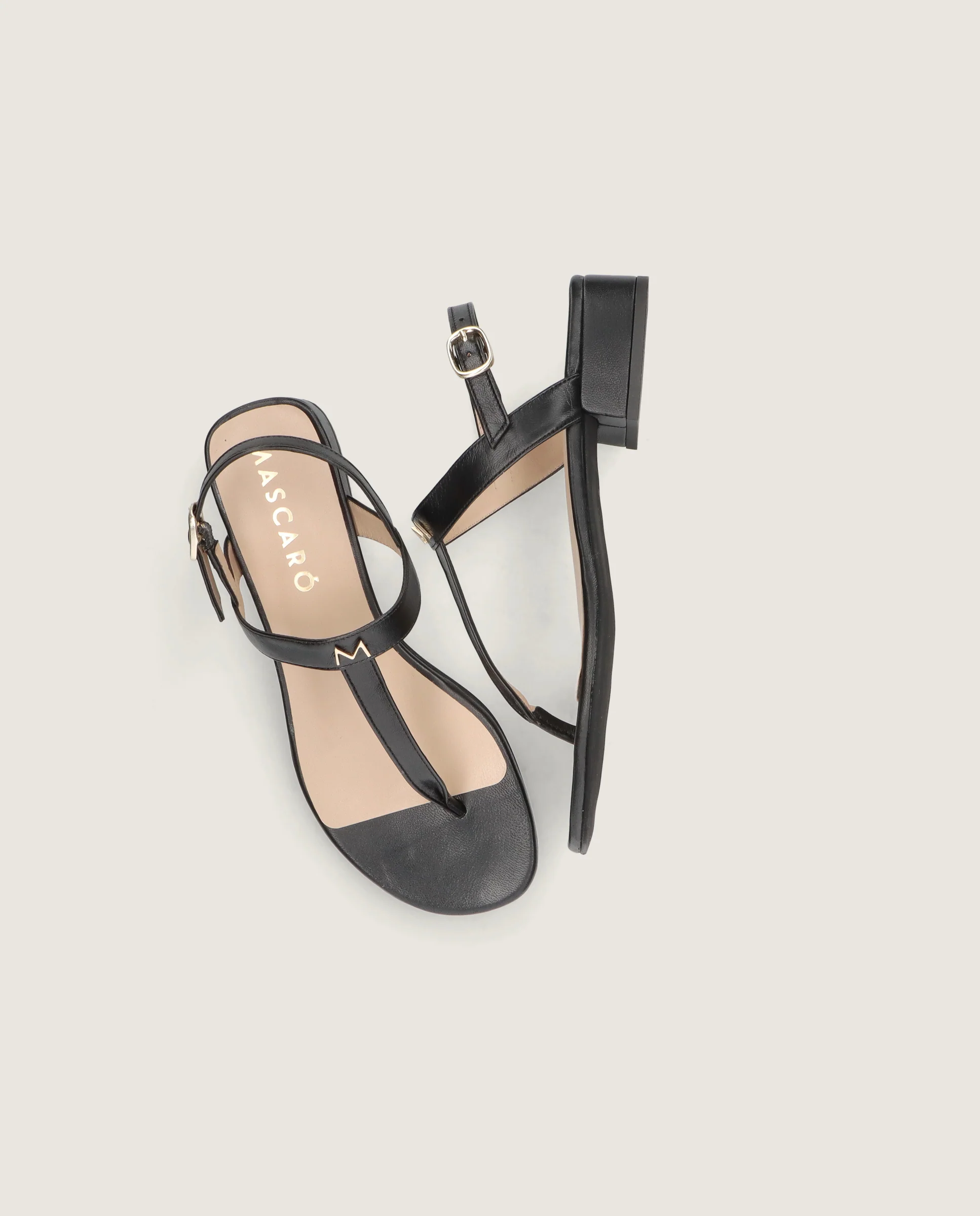 Sandalias Amelie Negros Piel - Image 5