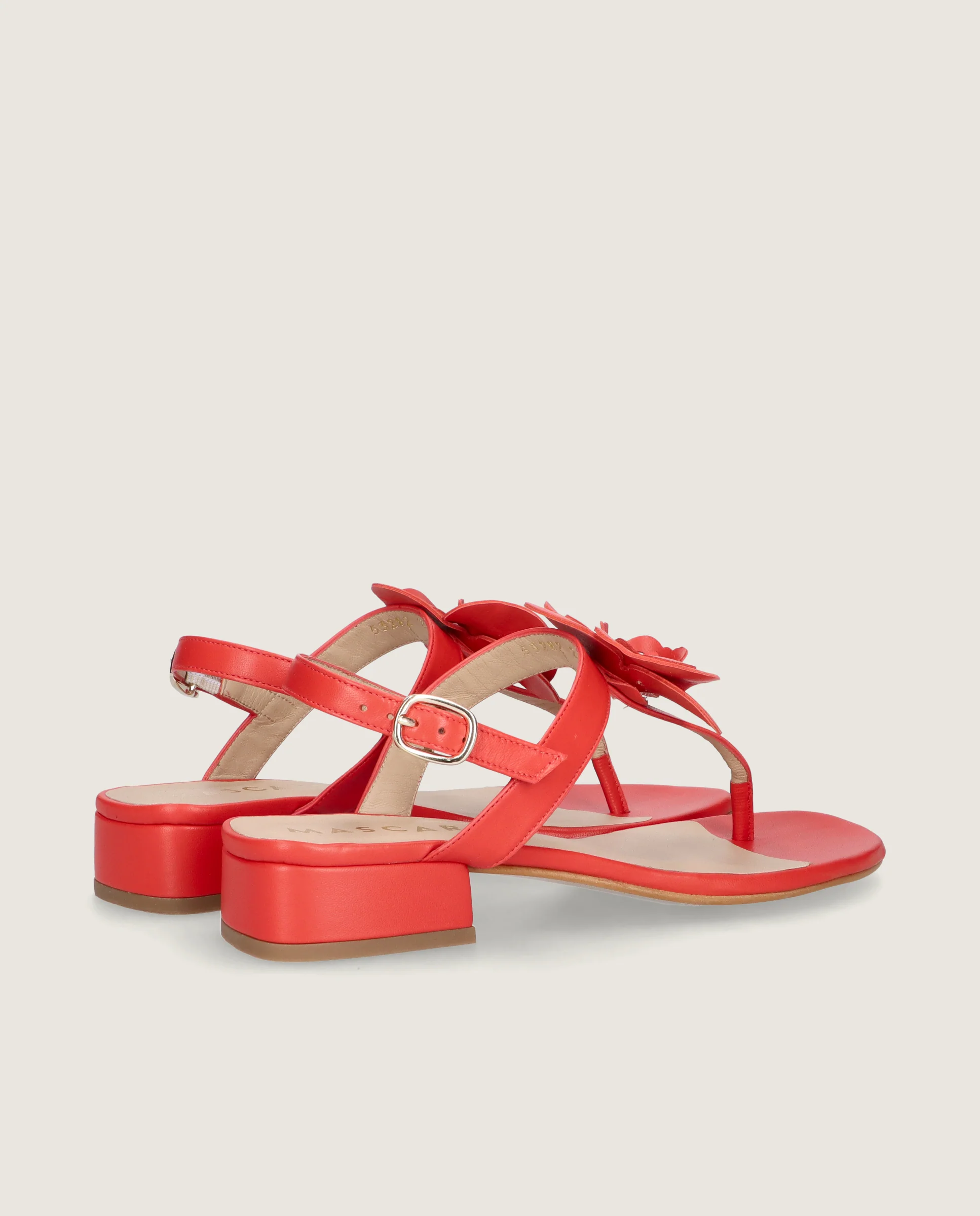 Sandalias Amelie Rojos Piel - Image 4