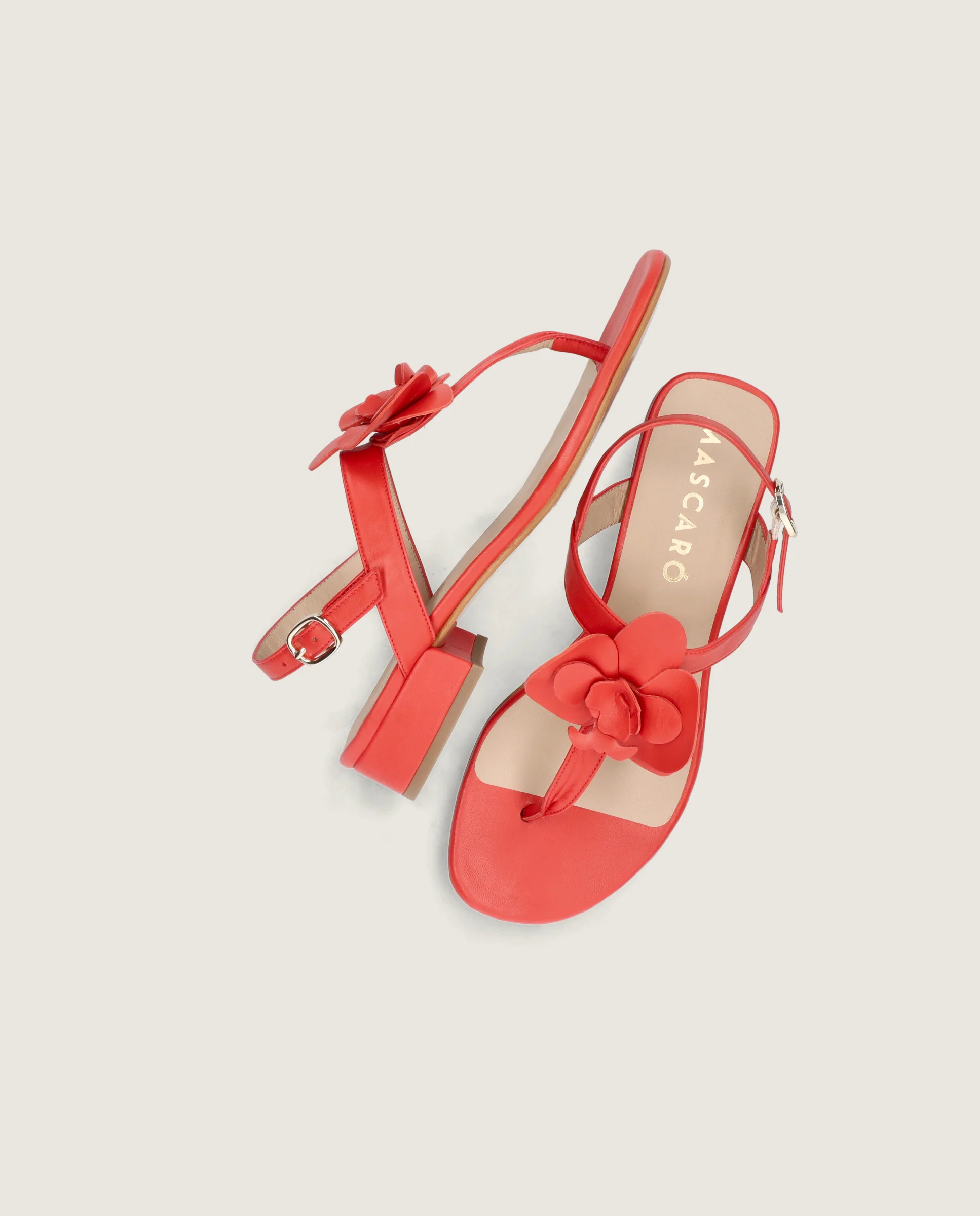 Sandalias Amelie Rojos Piel - Image 5