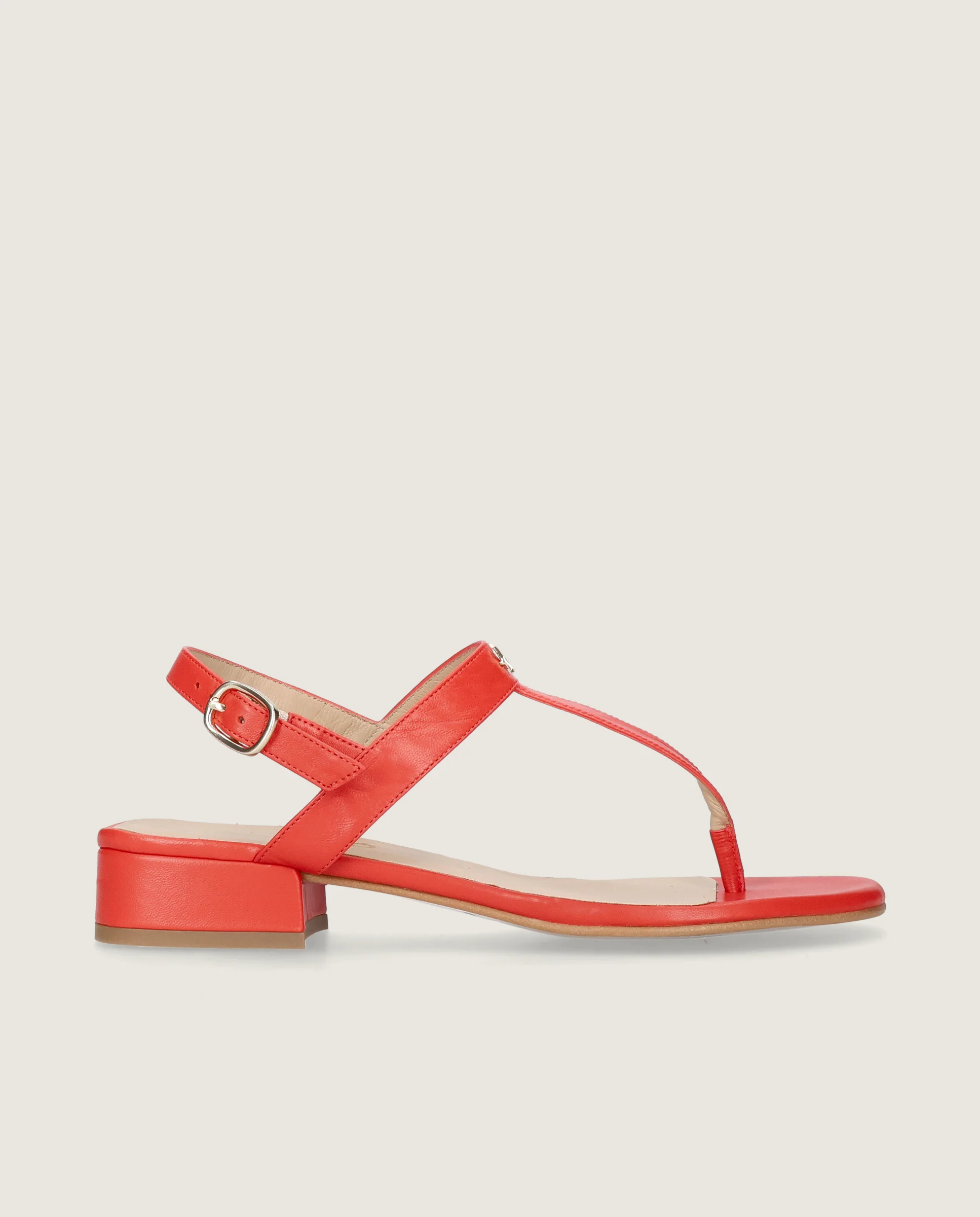 Sandalias Amelie Rojos Piel - Image 3