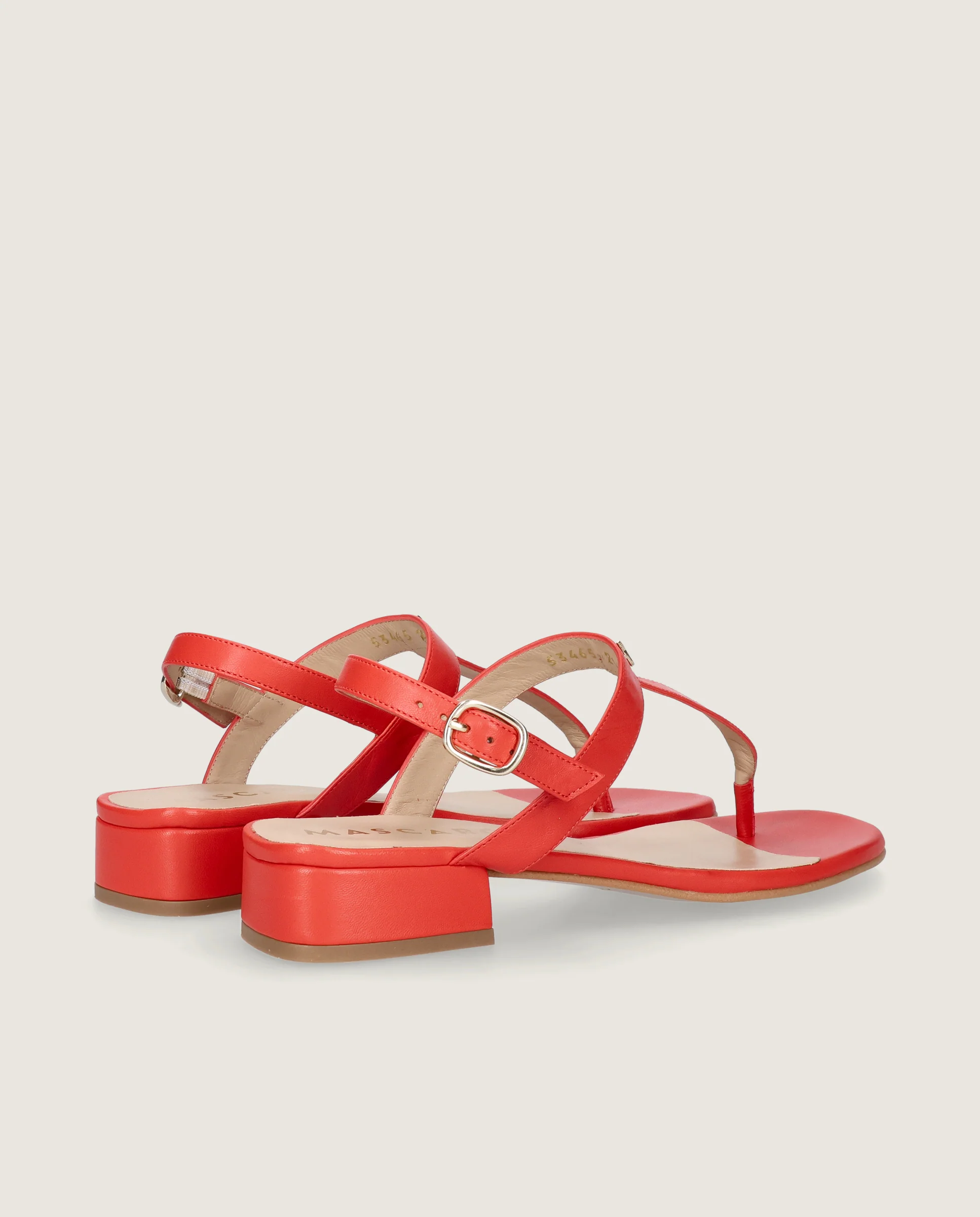 Sandalias Amelie Rojos Piel - Image 4