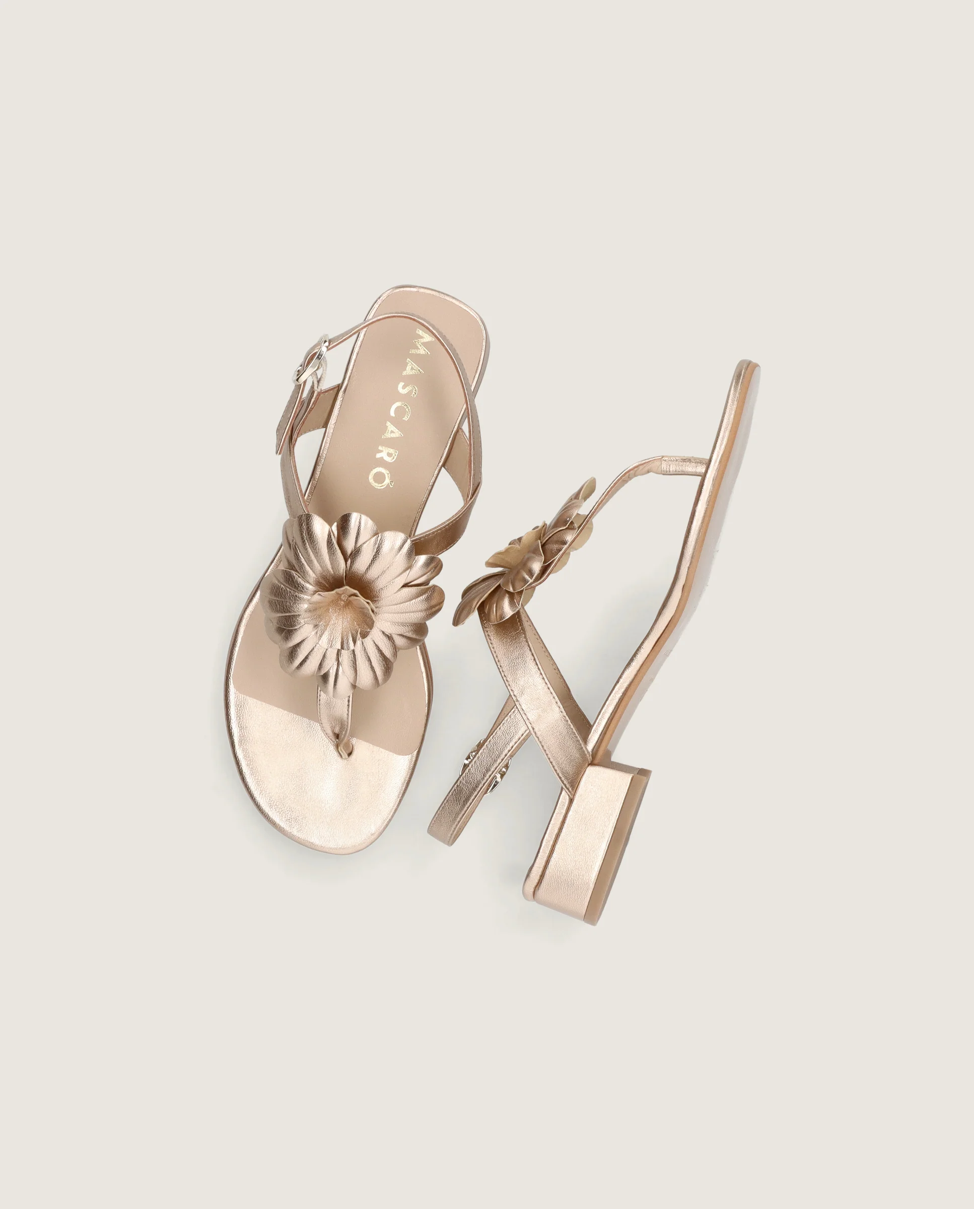 Sandalias Amelie Rosas Piel - Image 4