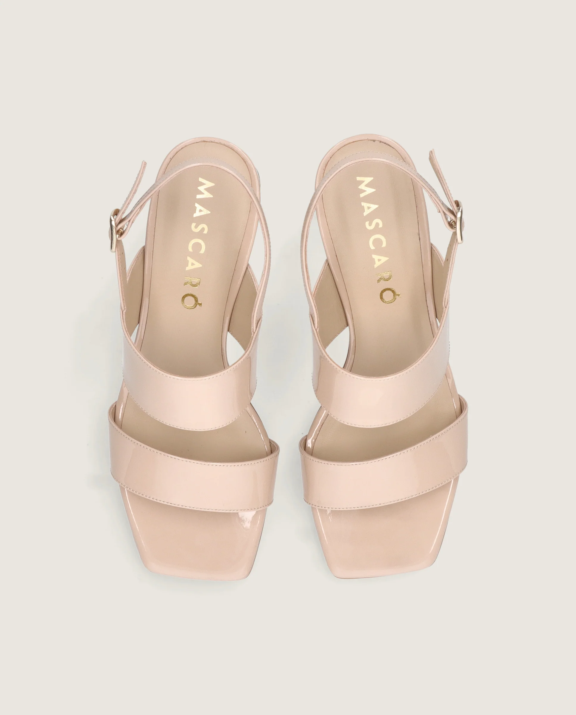 Sandalias Annie Beiges Charol - Image 2