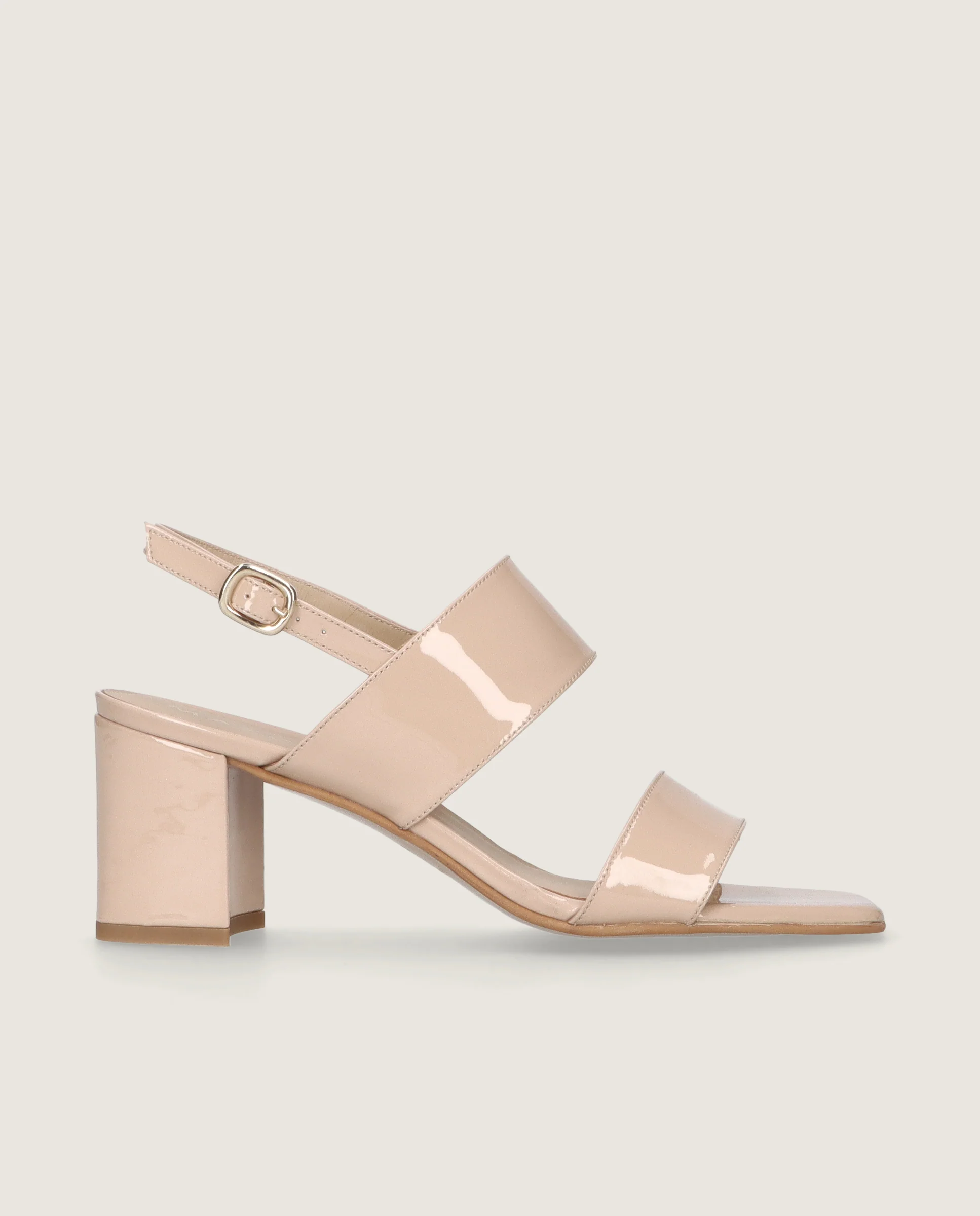 Sandalias Annie Beiges Charol - Image 3