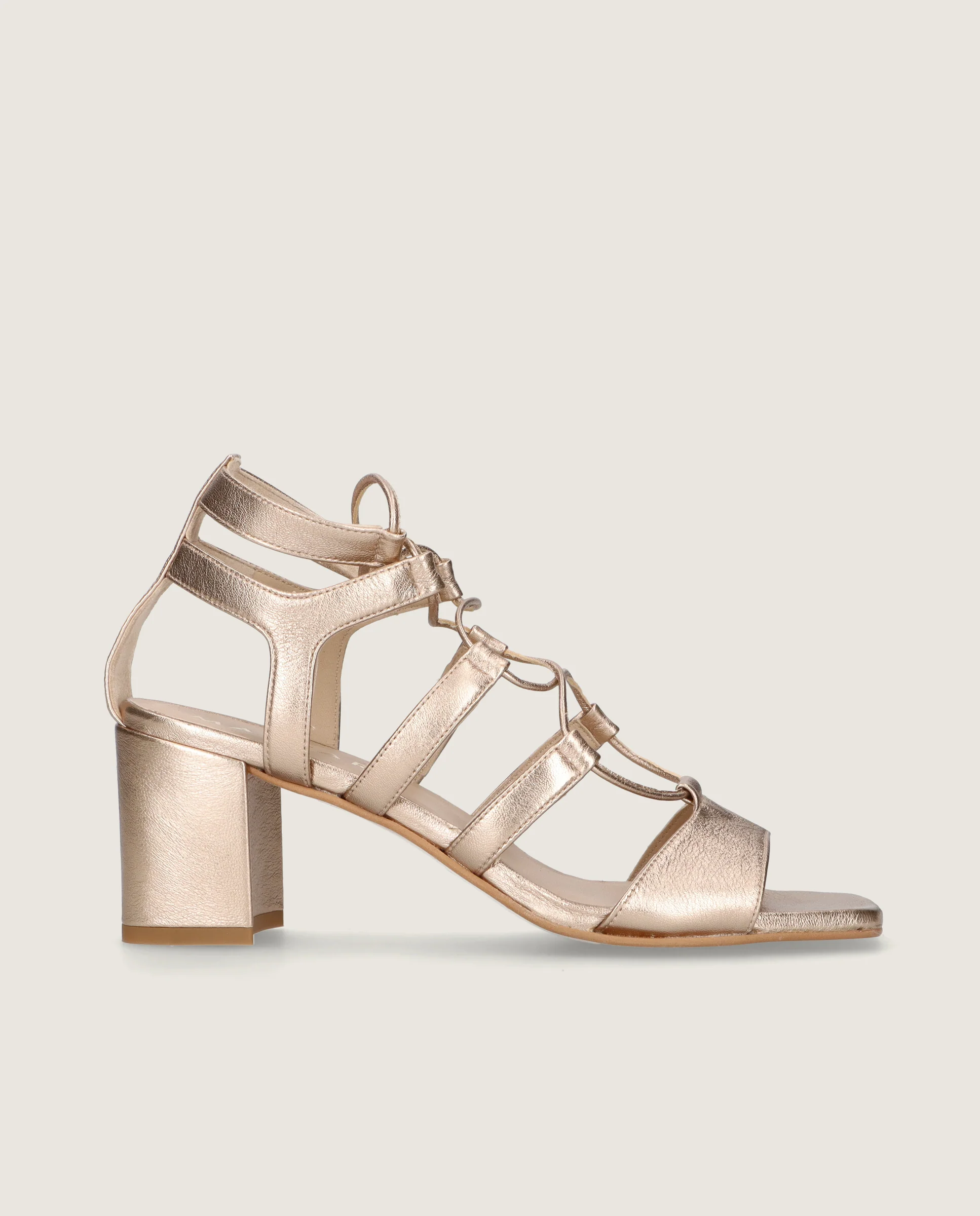 Sandalias Annie Dorados Pieles metalizadas - Image 3