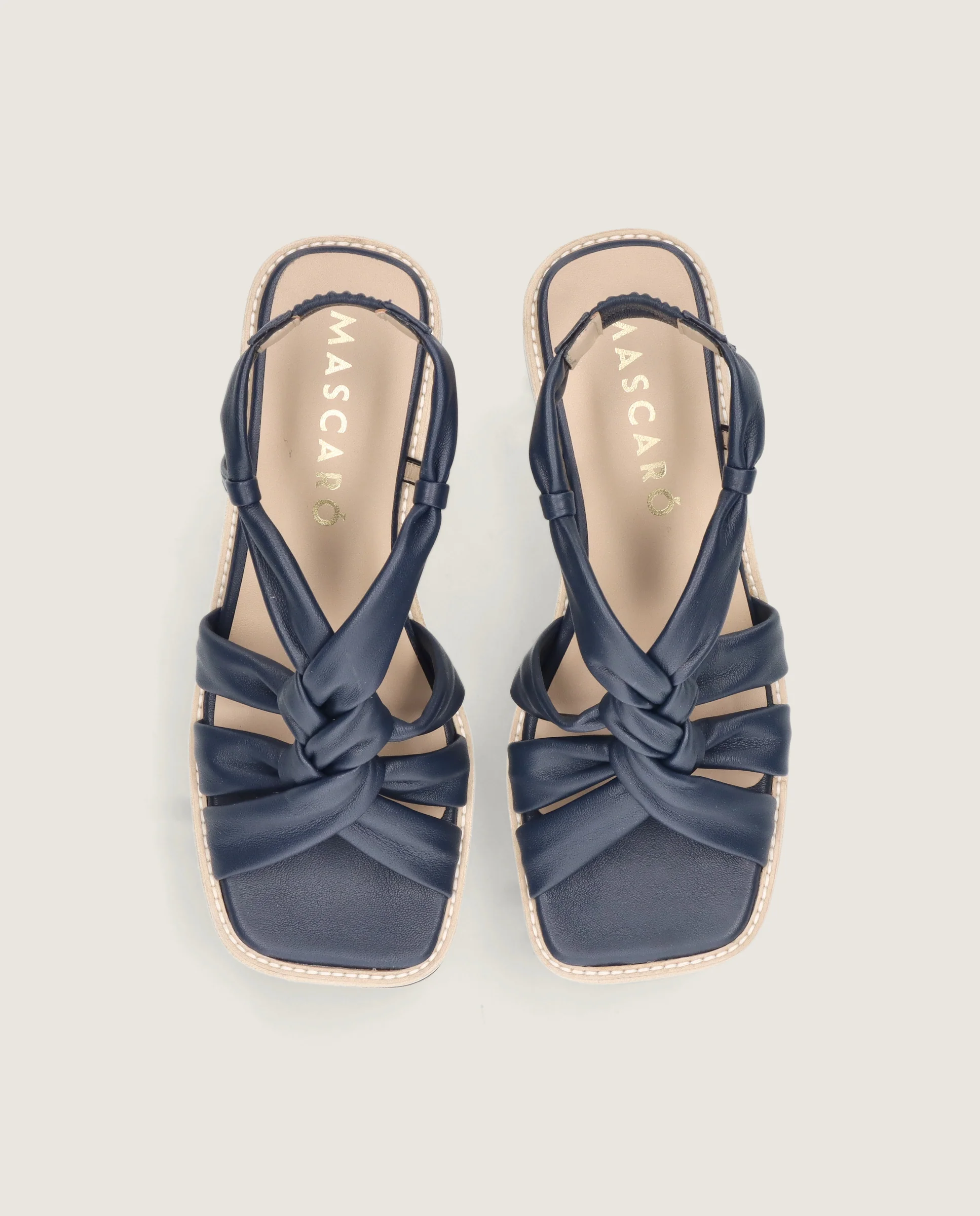 Sandalias Ariana Azules Piel - Image 2