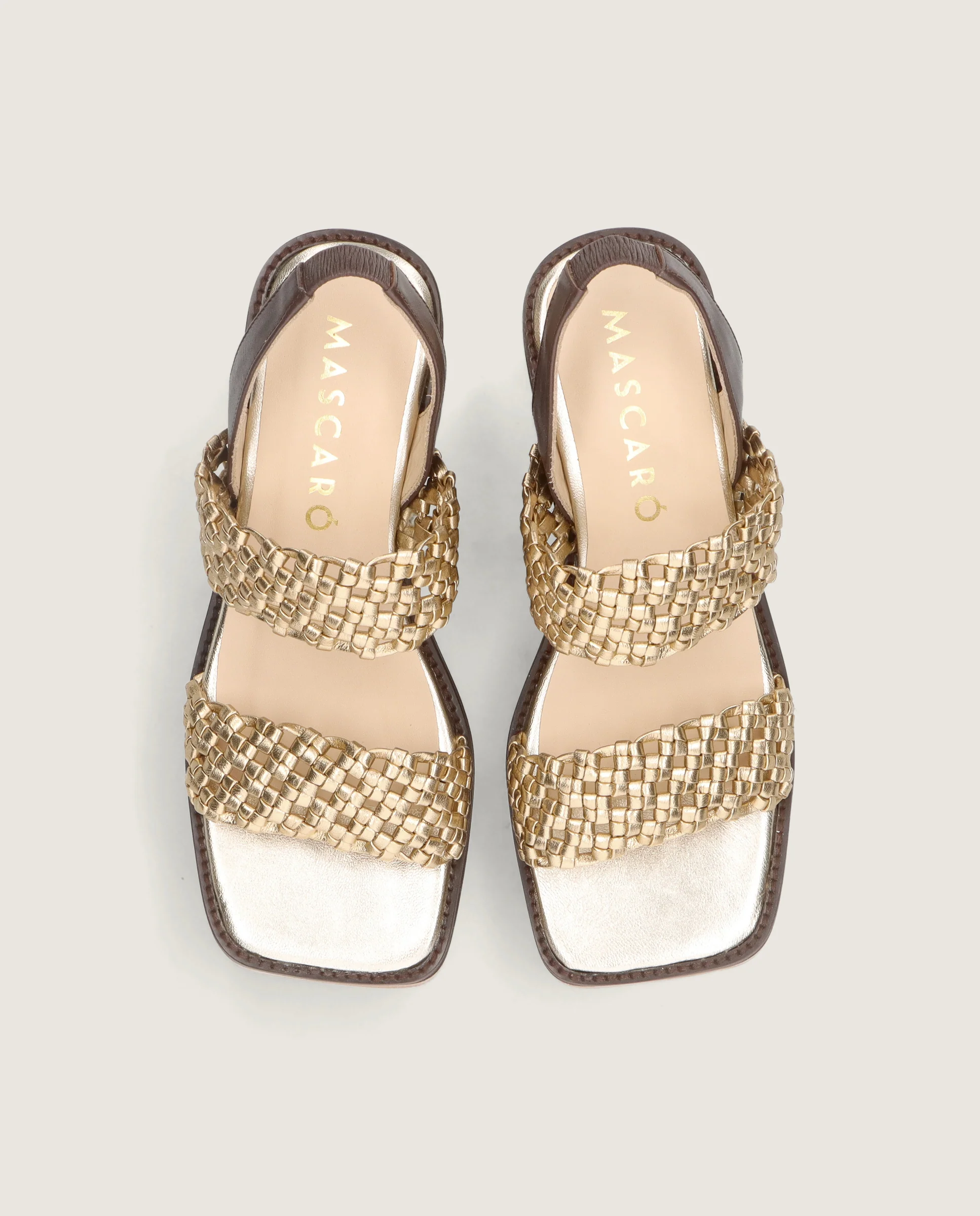 Sandalias Ariana Dorados Pieles metalizadas - Image 2