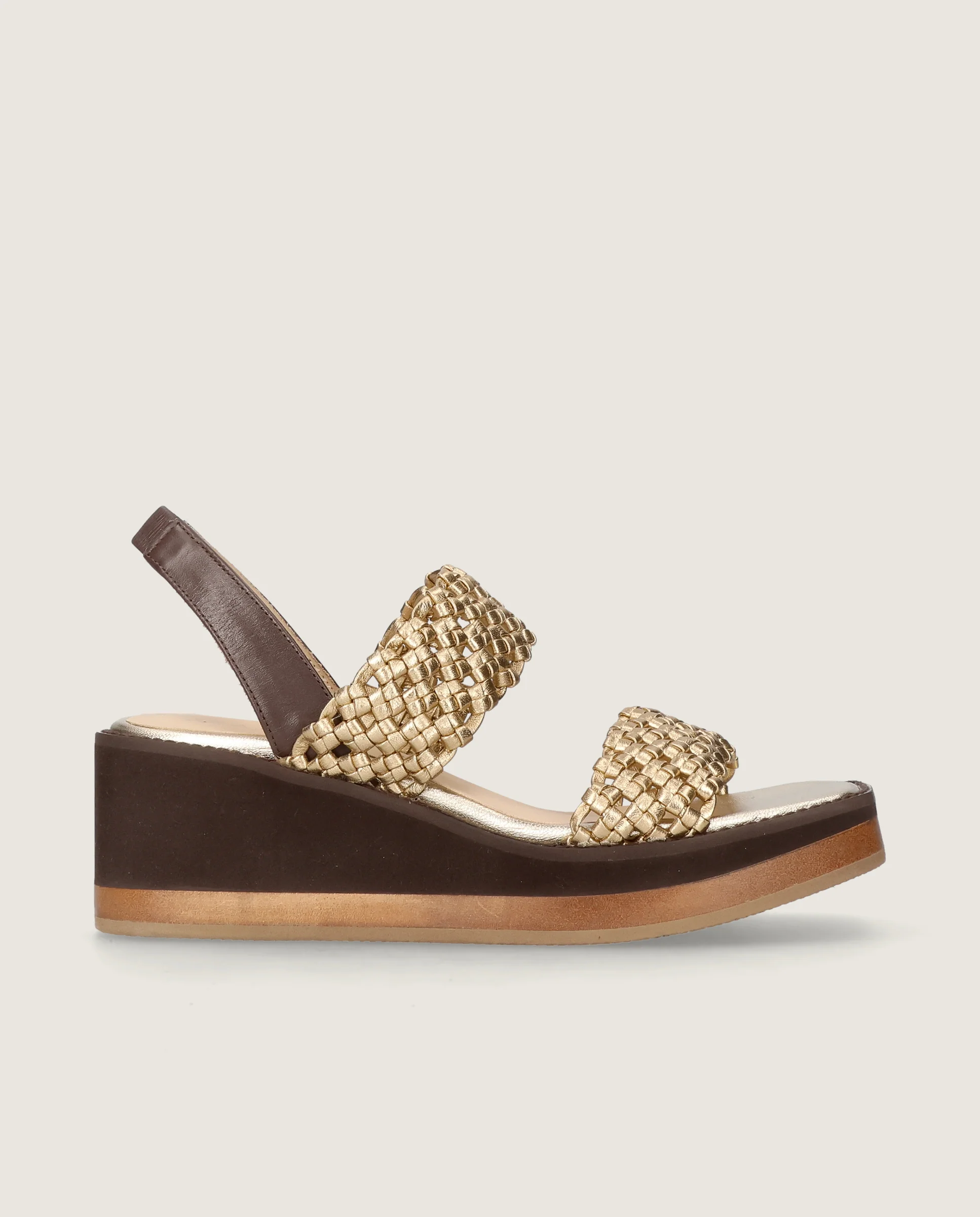 Sandalias Ariana Dorados Pieles metalizadas - Image 3