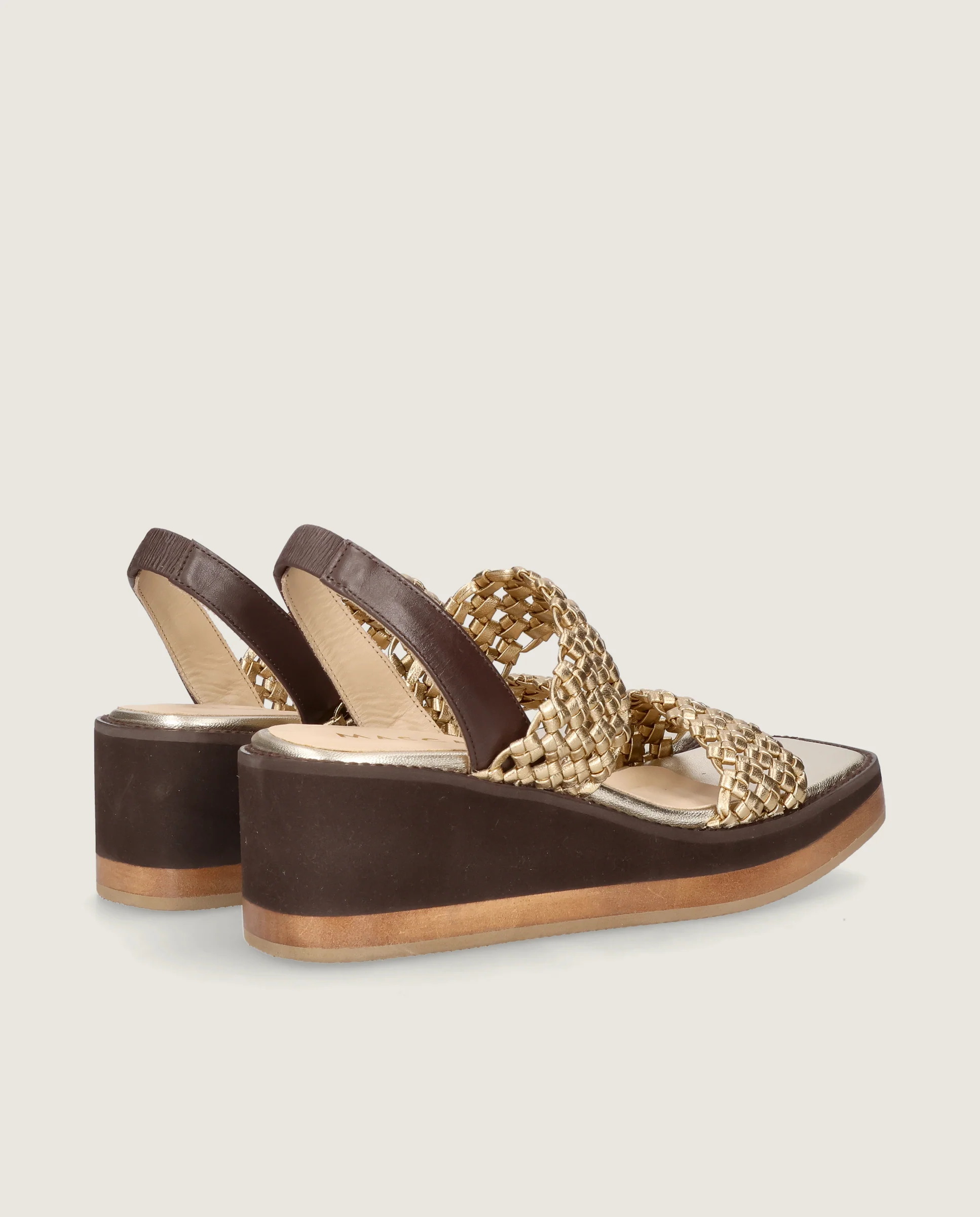 Sandalias Ariana Dorados Pieles metalizadas - Image 4