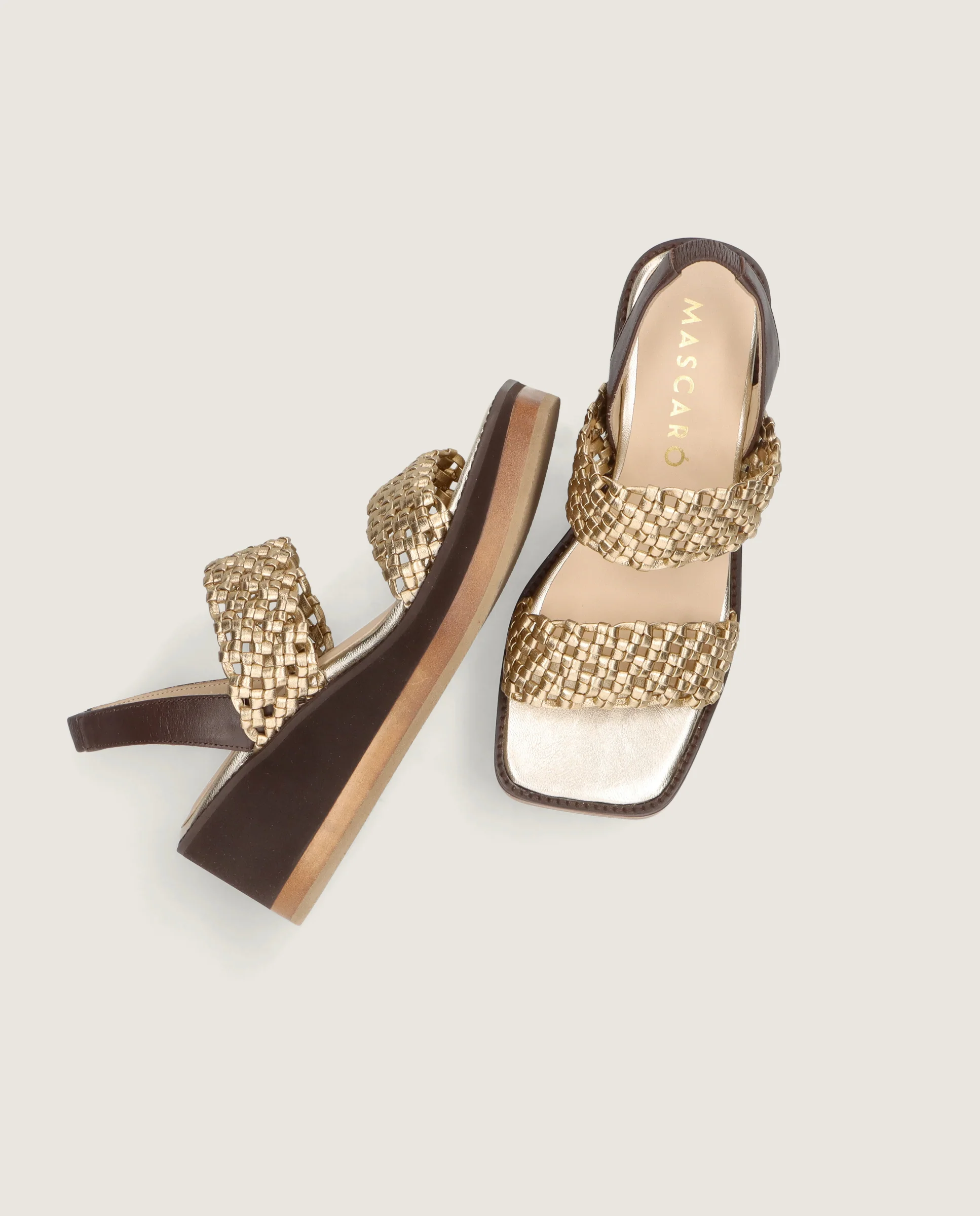 Sandalias Ariana Dorados Pieles metalizadas - Image 5