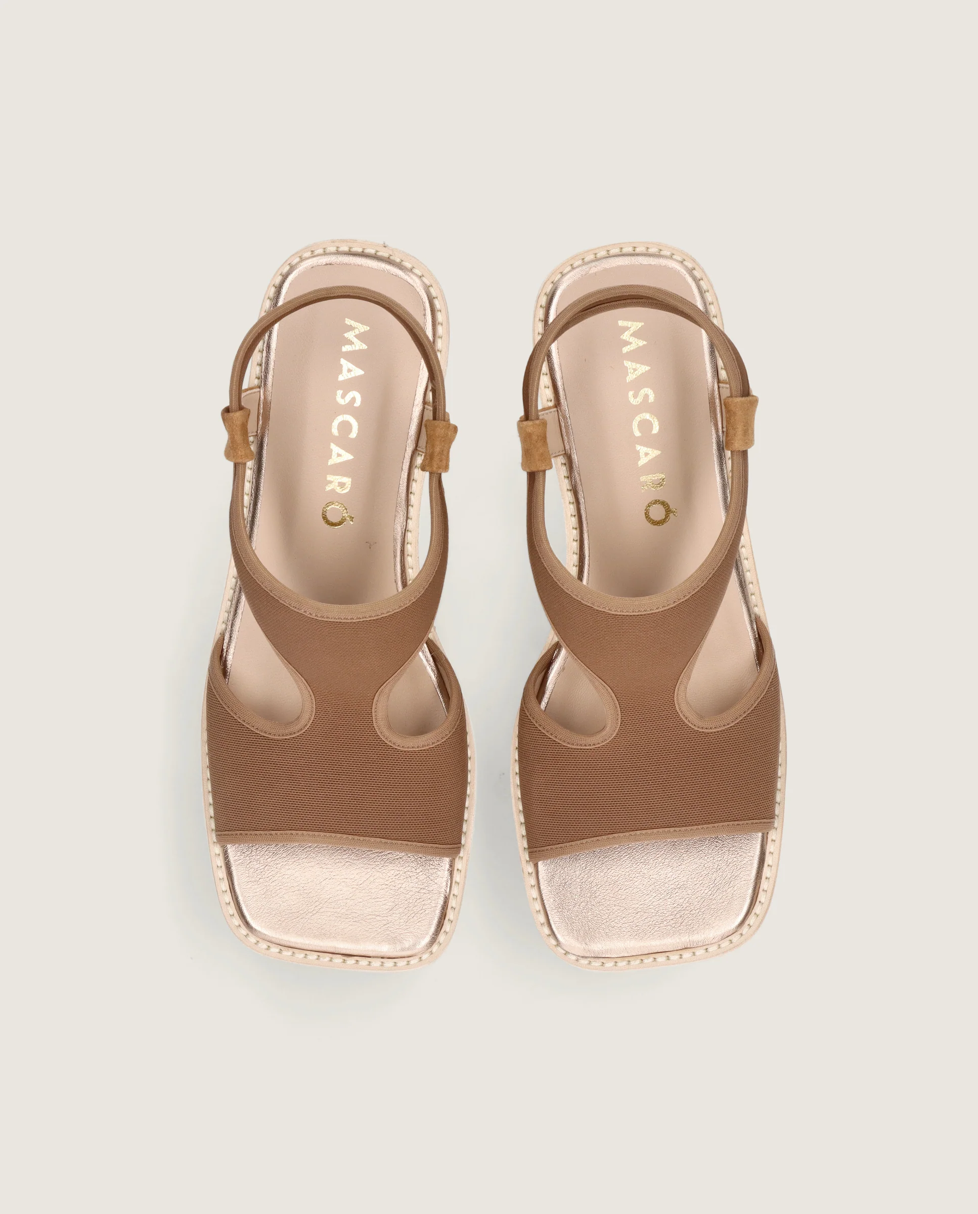 Sandalias Ariana Marrones Tejidos - Image 2