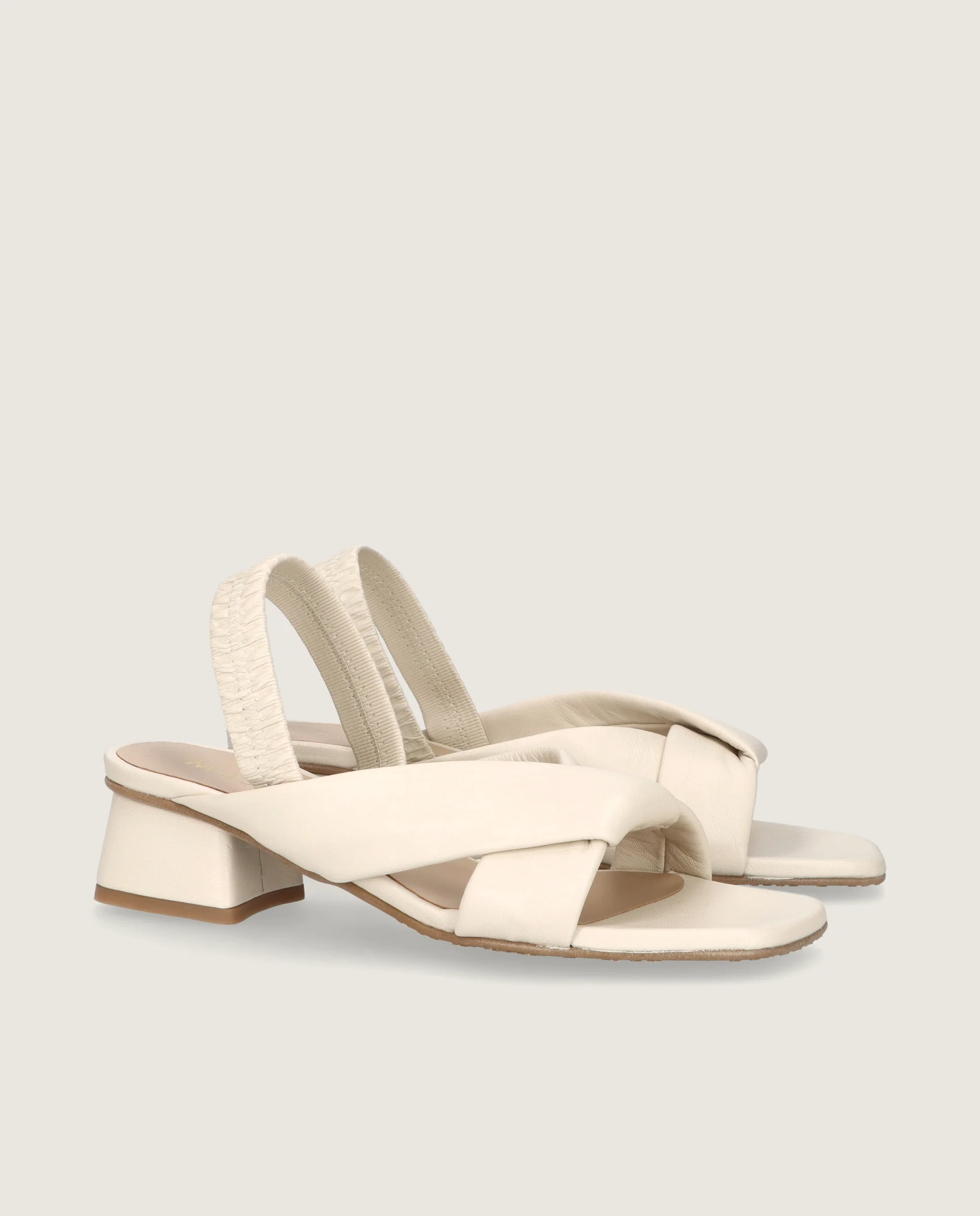 Sandalias Cannes Blancos Piel